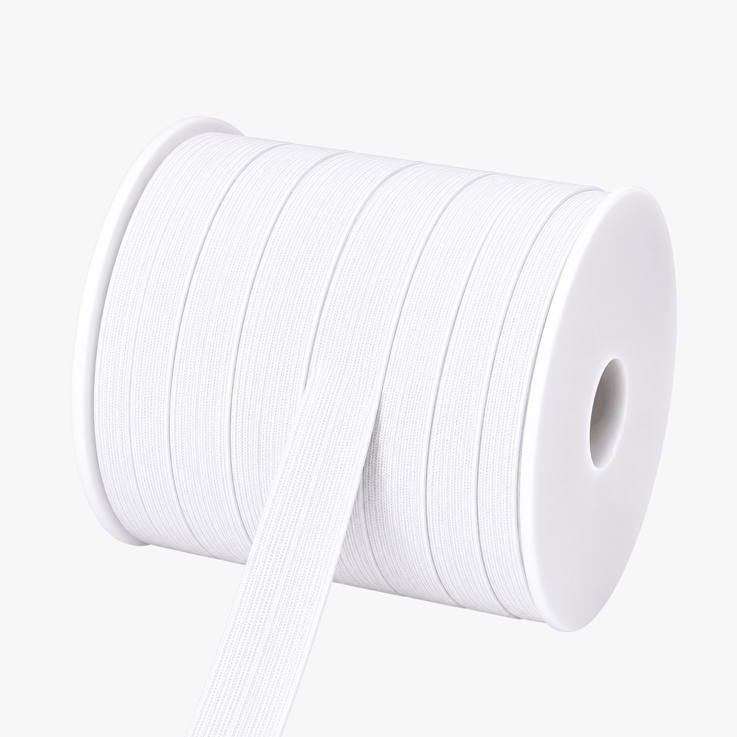 Elastic Hard Pull 25mm White - Ragland Fabrics