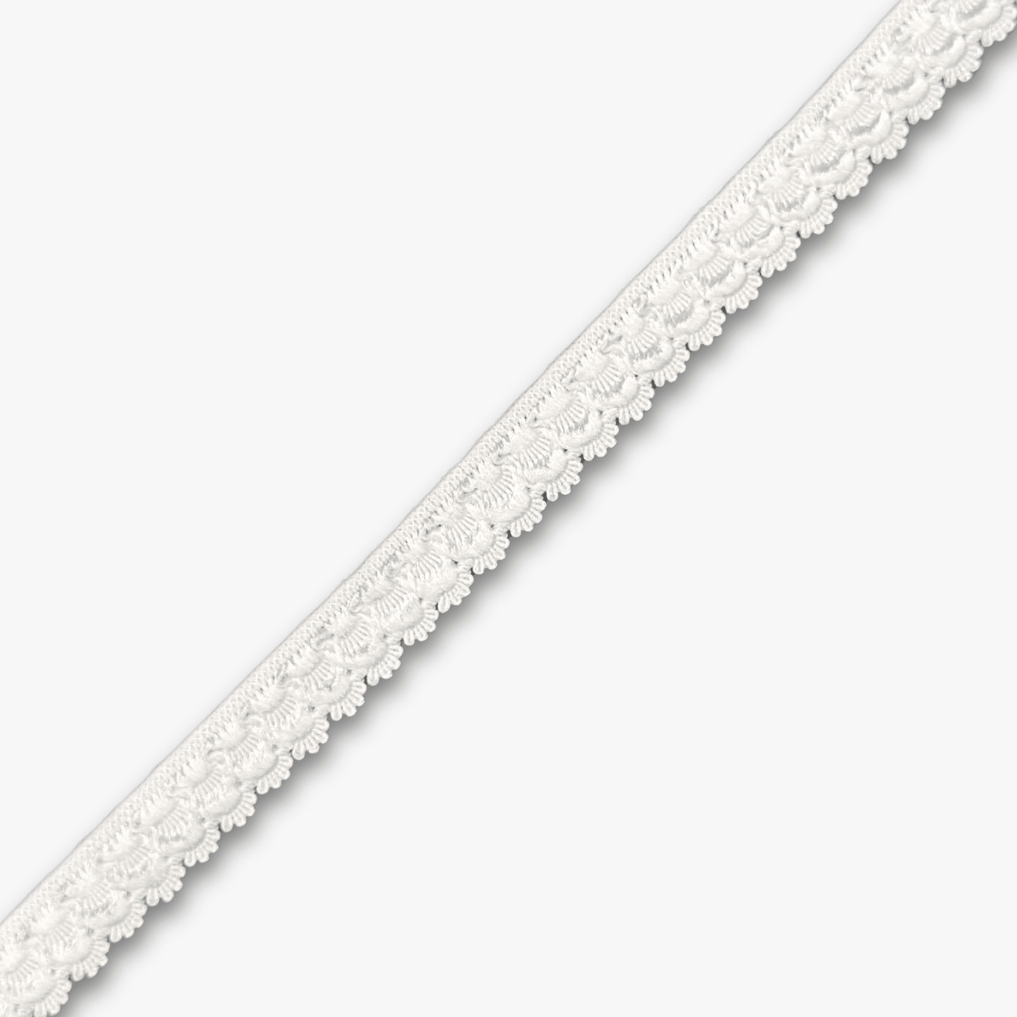 Crocodile Elastic 12mm Off White - Discontinued - Ragland Fabrics