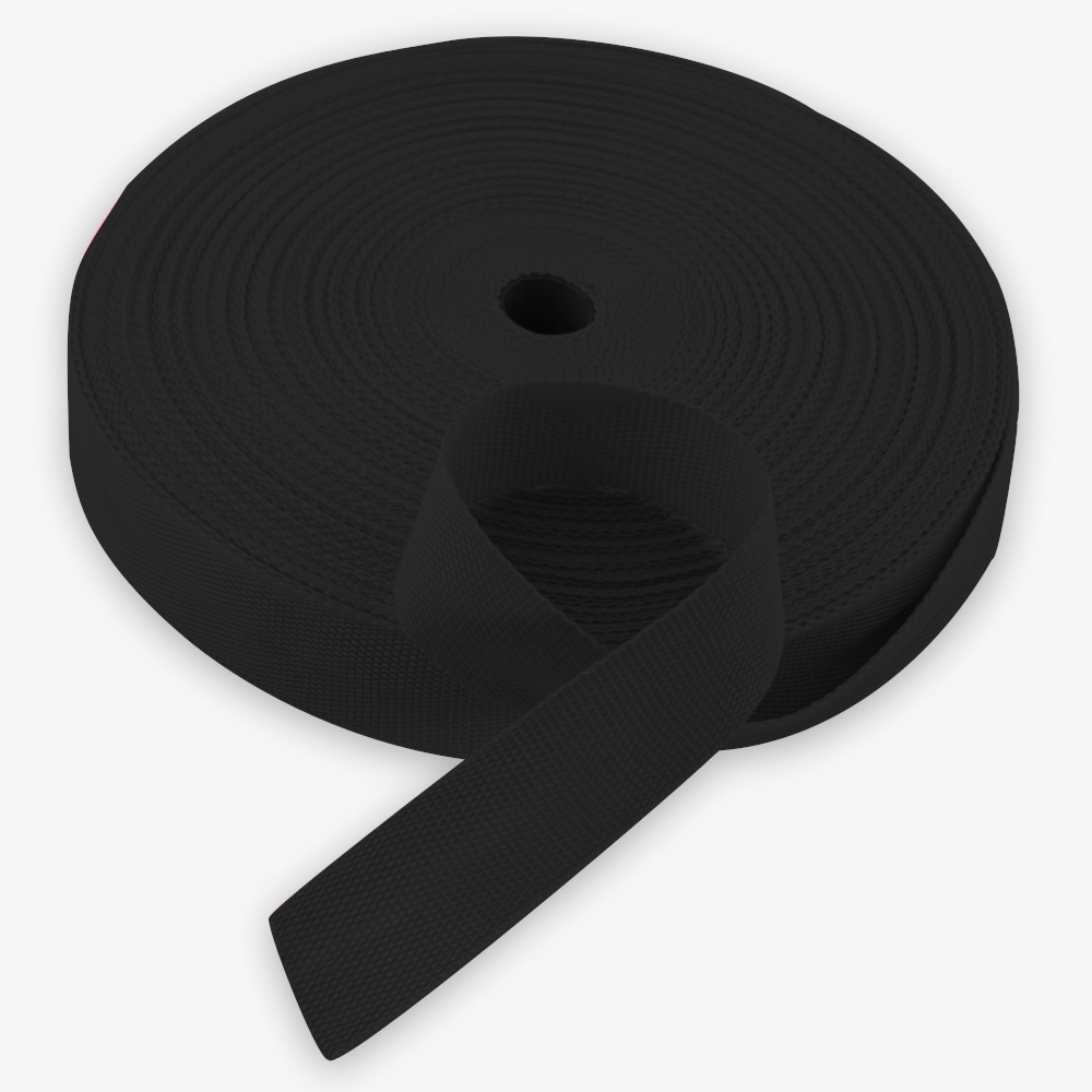 Webbing 50mm Black 1 - Ragland Fabrics