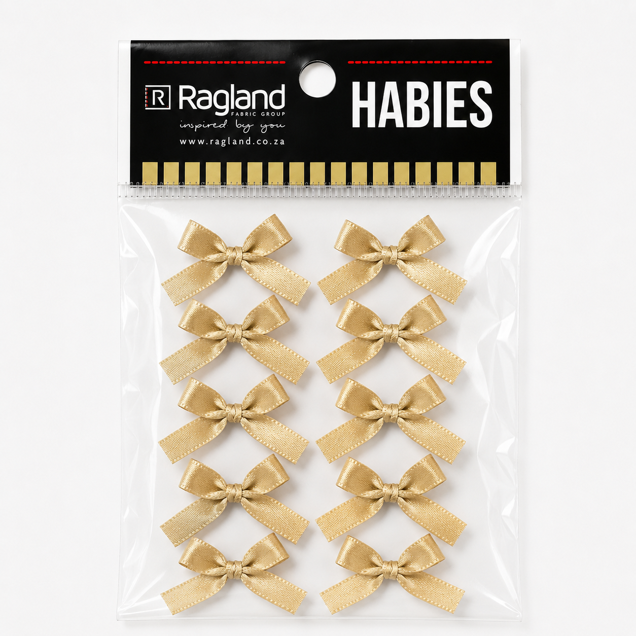 Mini Ribbon Bows 10pcs - Caramel
