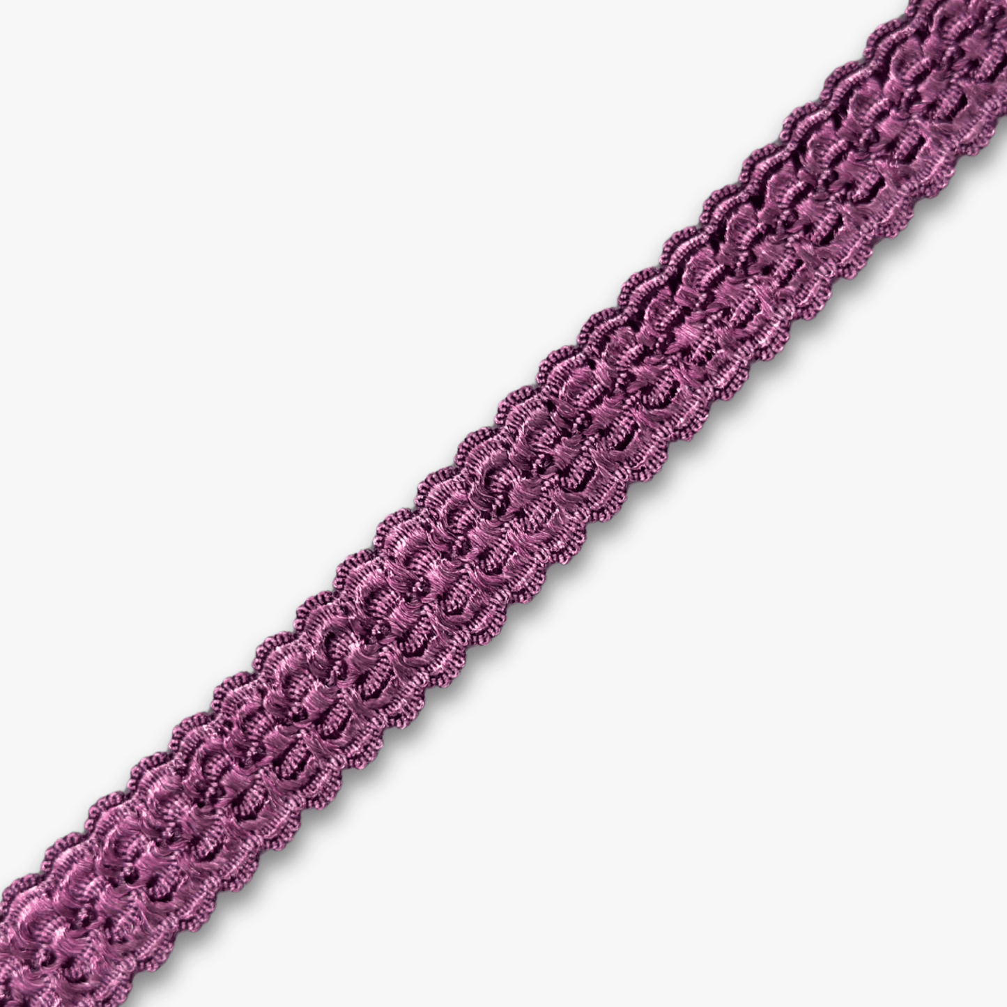 Crocodile Elastic 15mm Plum - Discontinued - Ragland Fabrics