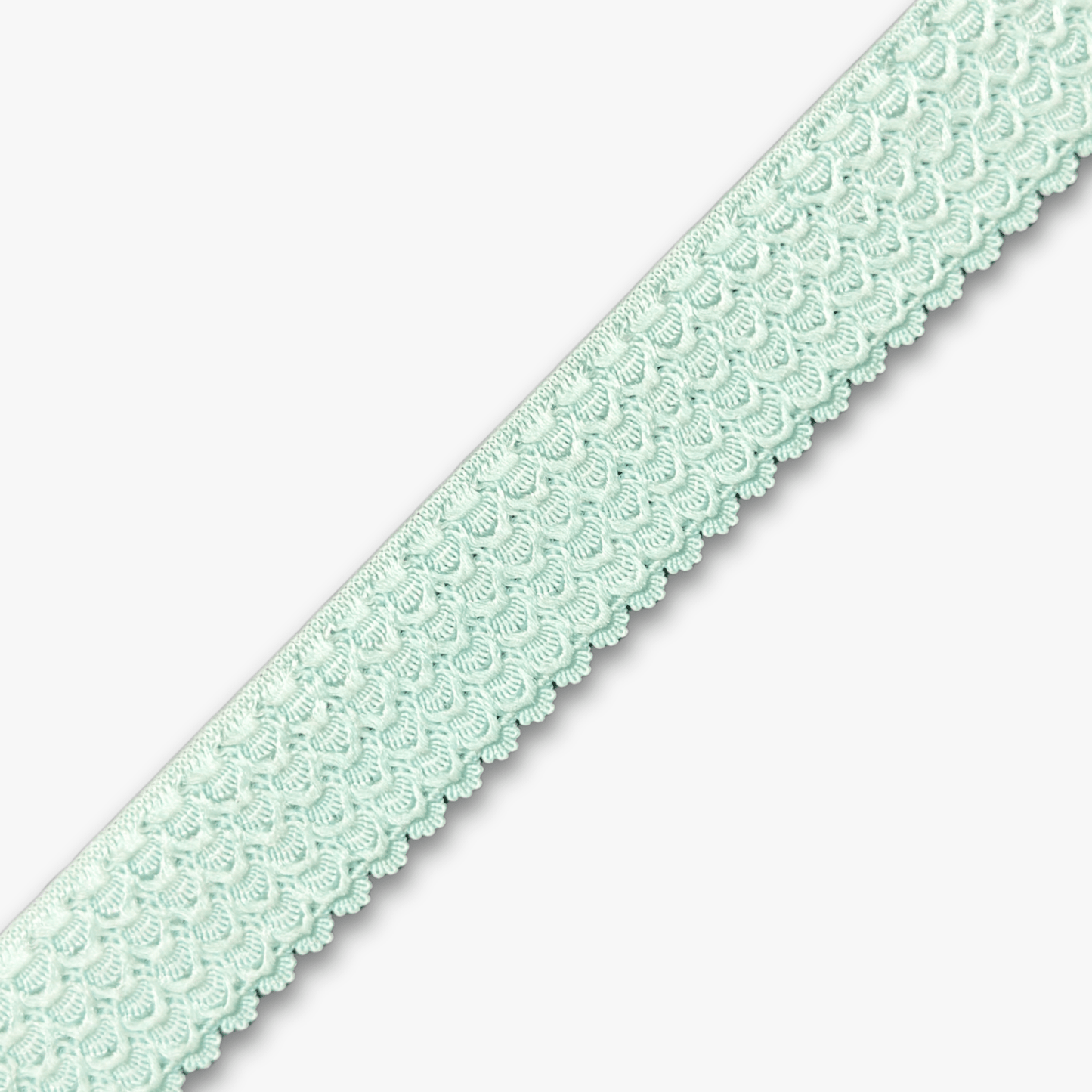 Crocodile Elastic 25mm Mint - Discontinued - Ragland Fabrics