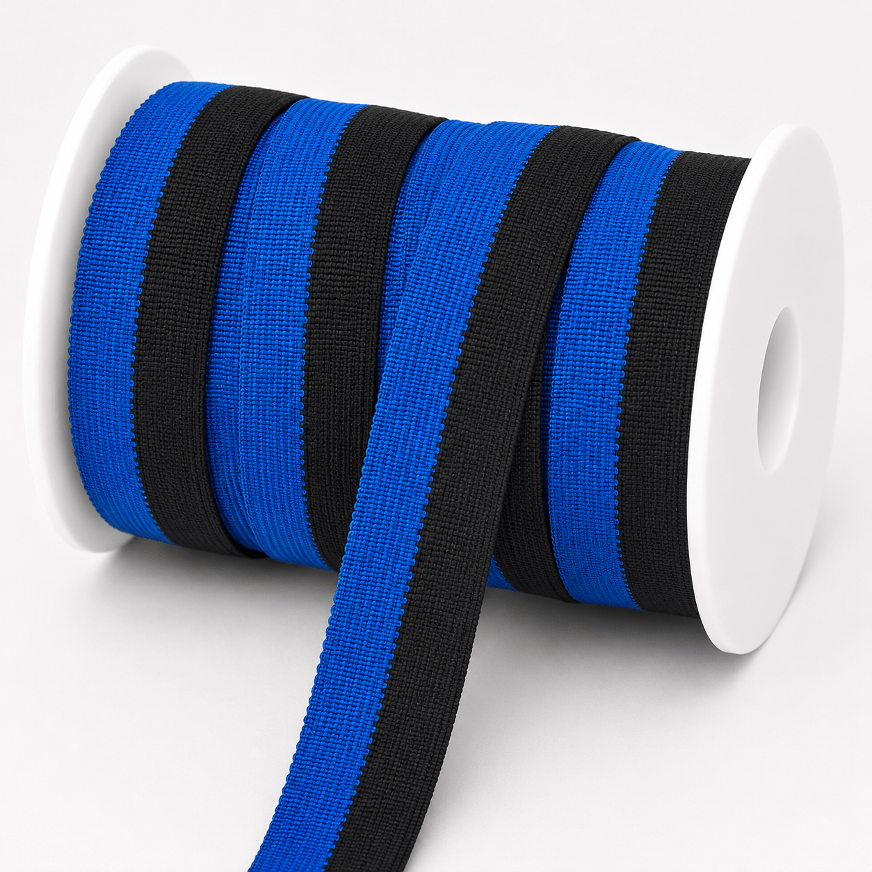Polyester Tape 32mm Black & Blue - Ragland Fabrics