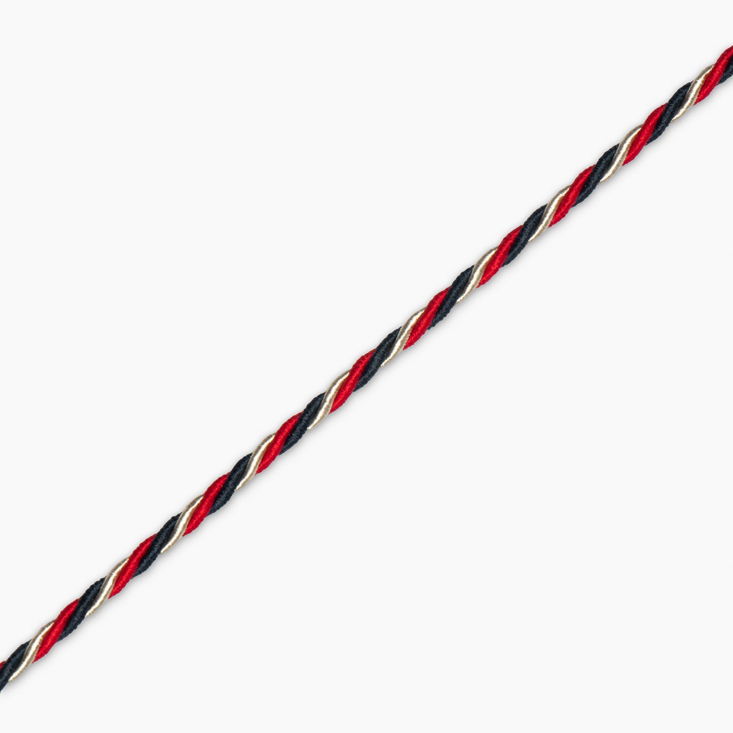 Blazer Cord - Red/Black/Flax Twist - Ragland Fabrics