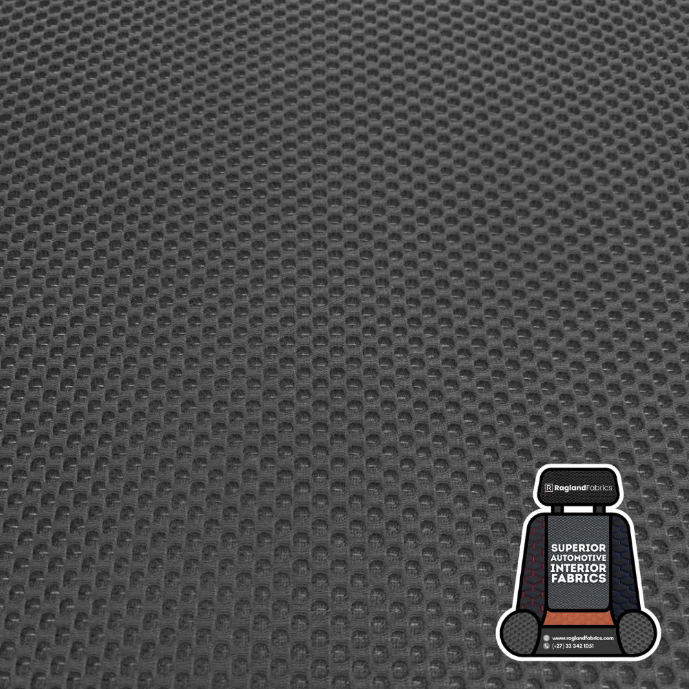 Car Seat Knitted Mesh Upholstery Charcoal - Ragland Fabrics