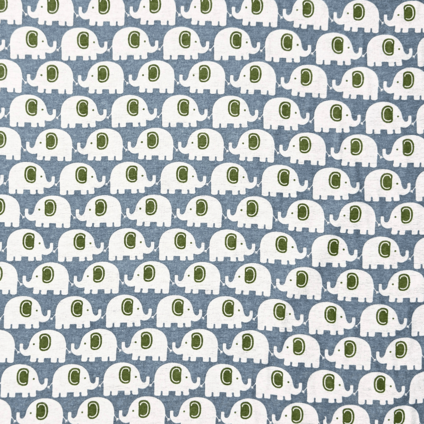Flannel Brushed Poly Cotton | Elephant Doodle 2683 - Ragland Fabrics
