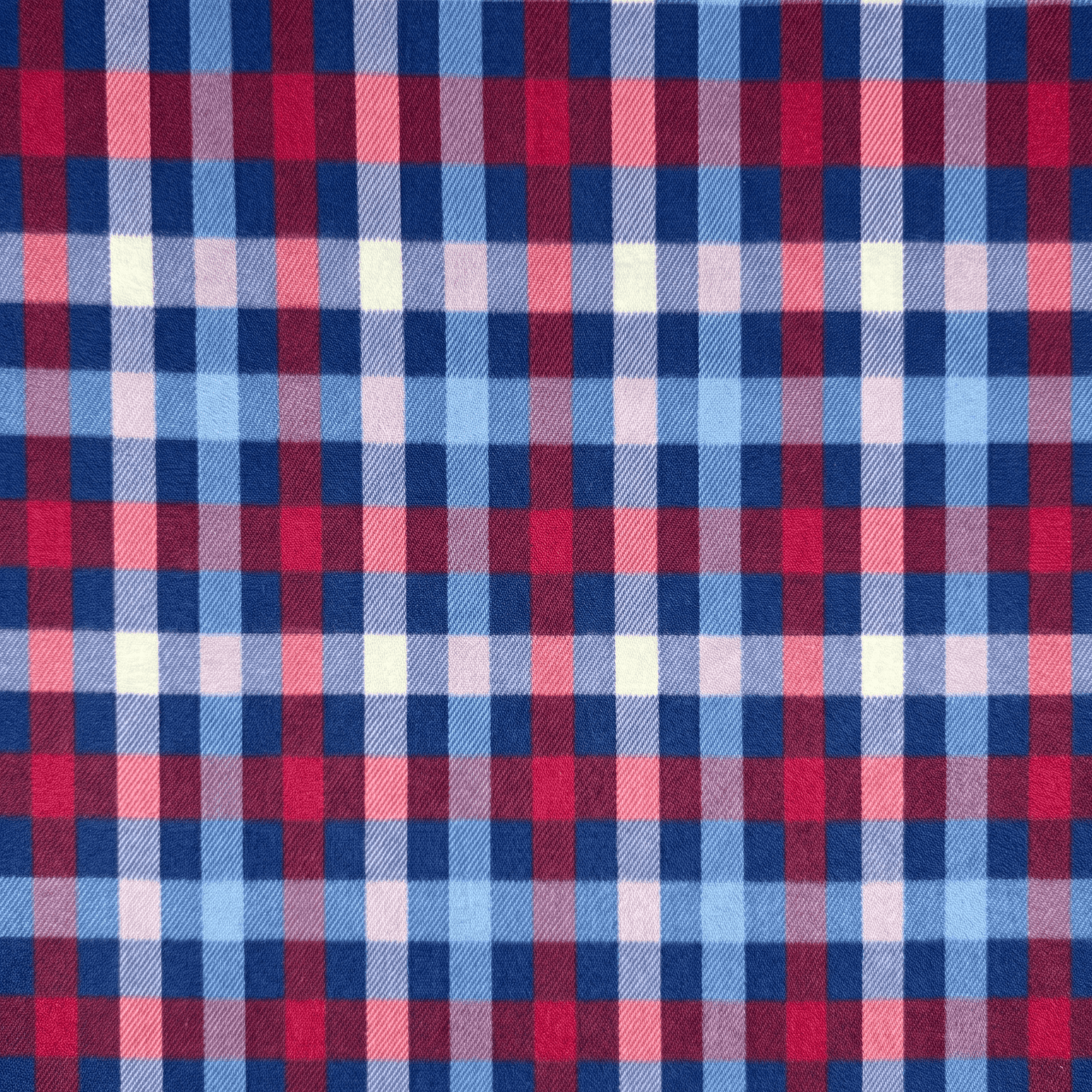 Printed Polar Fleece Tartan Blue/Red - Ragland Fabrics