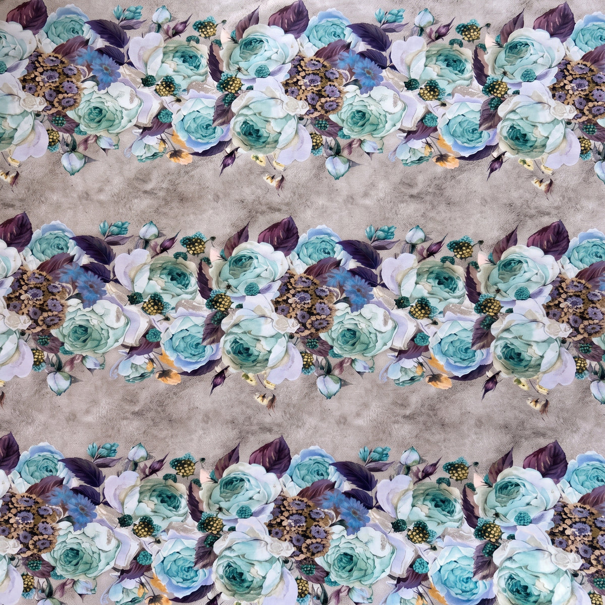 Printed Velvet Turqrose 140cm TBD