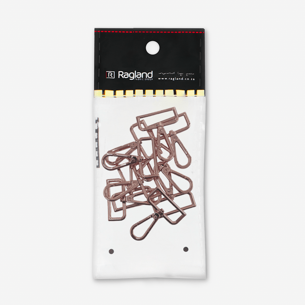 Snap Swivel Hooks Metal 38mm | Rose - Ragland Fabrics