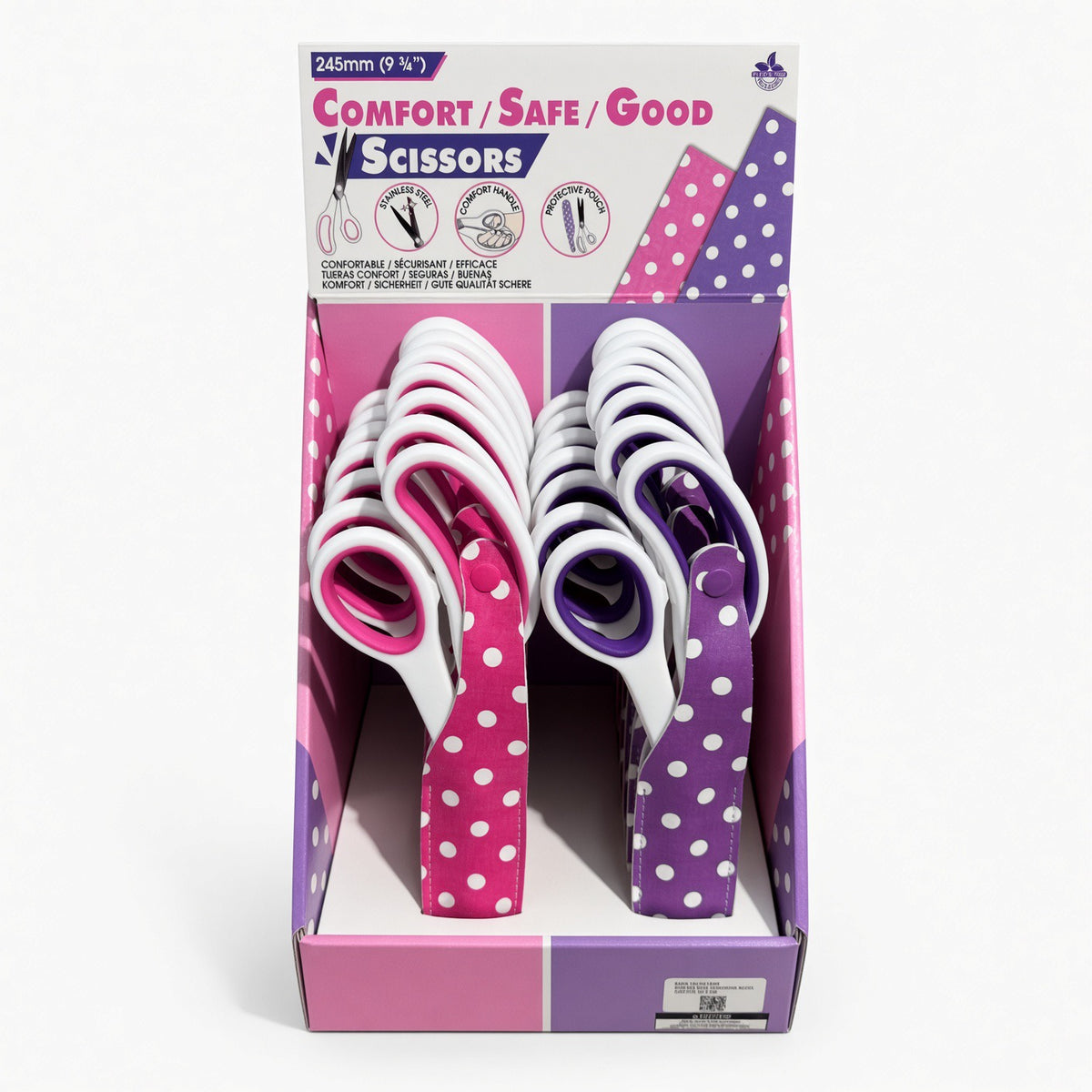 Polka Dot Pouch Scissors 9.75"