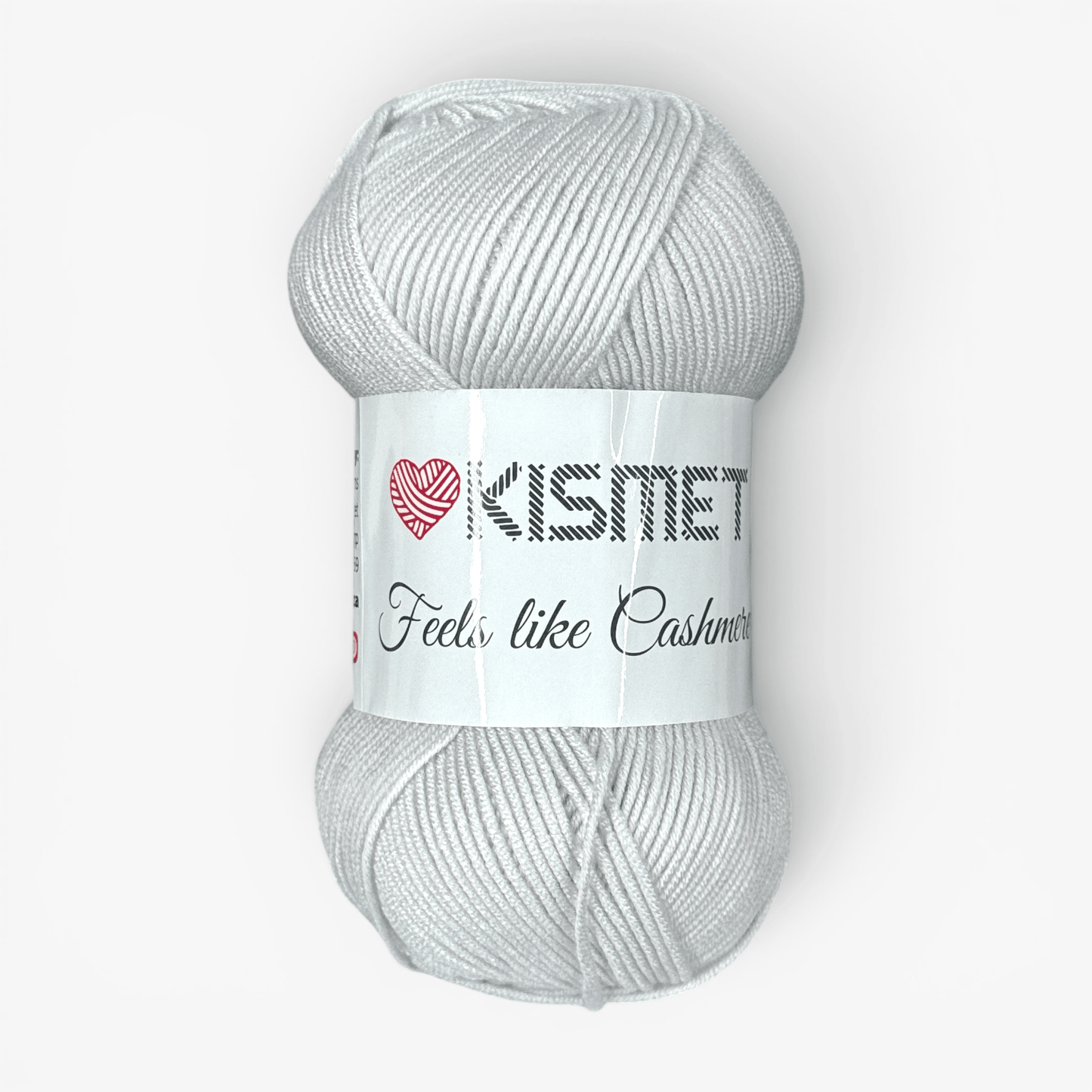 Wool 'Feels Like Cashmere' Ash White FLC13