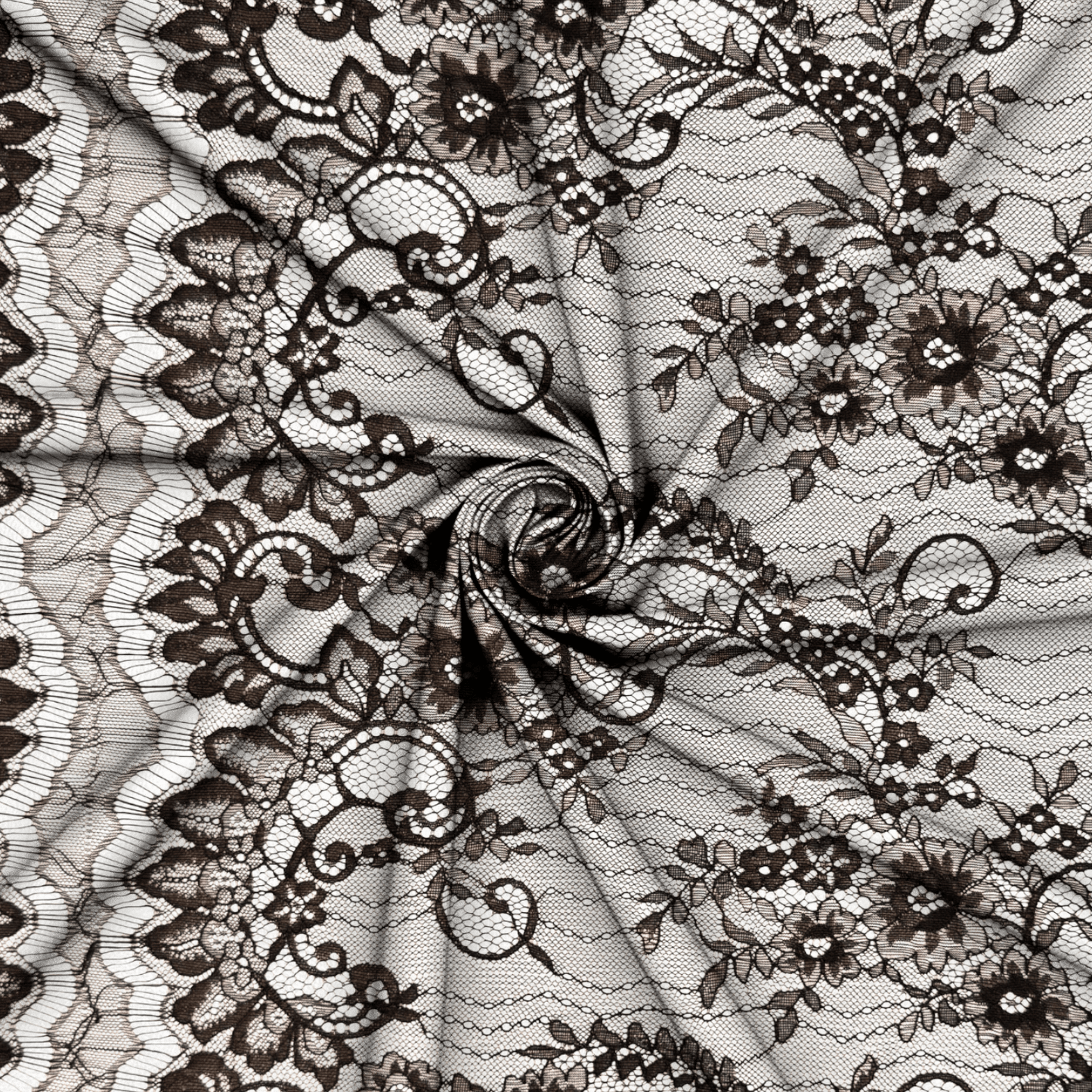 Designer Dress Corded Lace - Brown - Ragland Fabrics