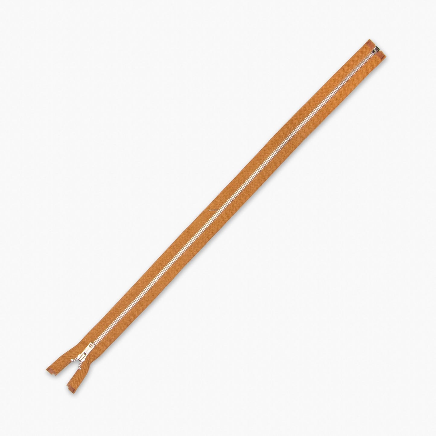 Metal Zips Light Brown Open End (4 Sizes) - Ragland Fabrics