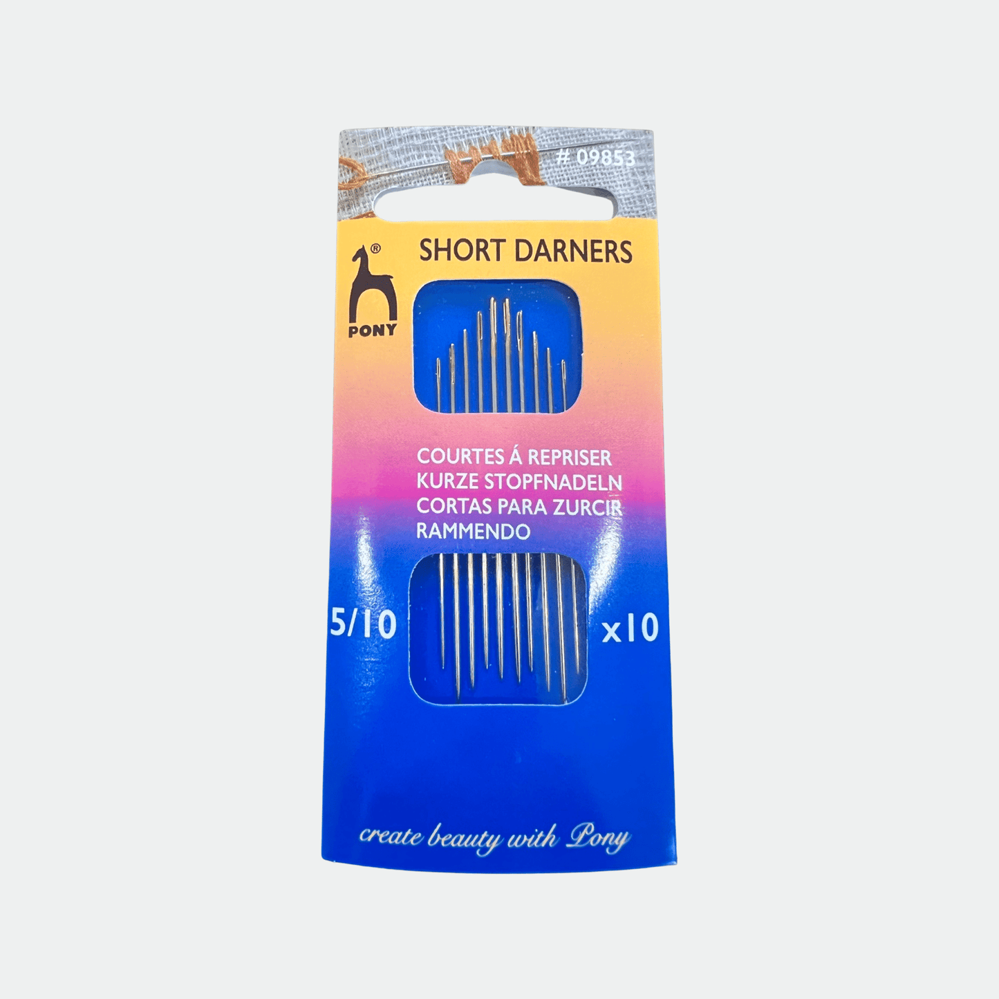 Pony Short Darners 5/10 Needles - Ragland Fabrics