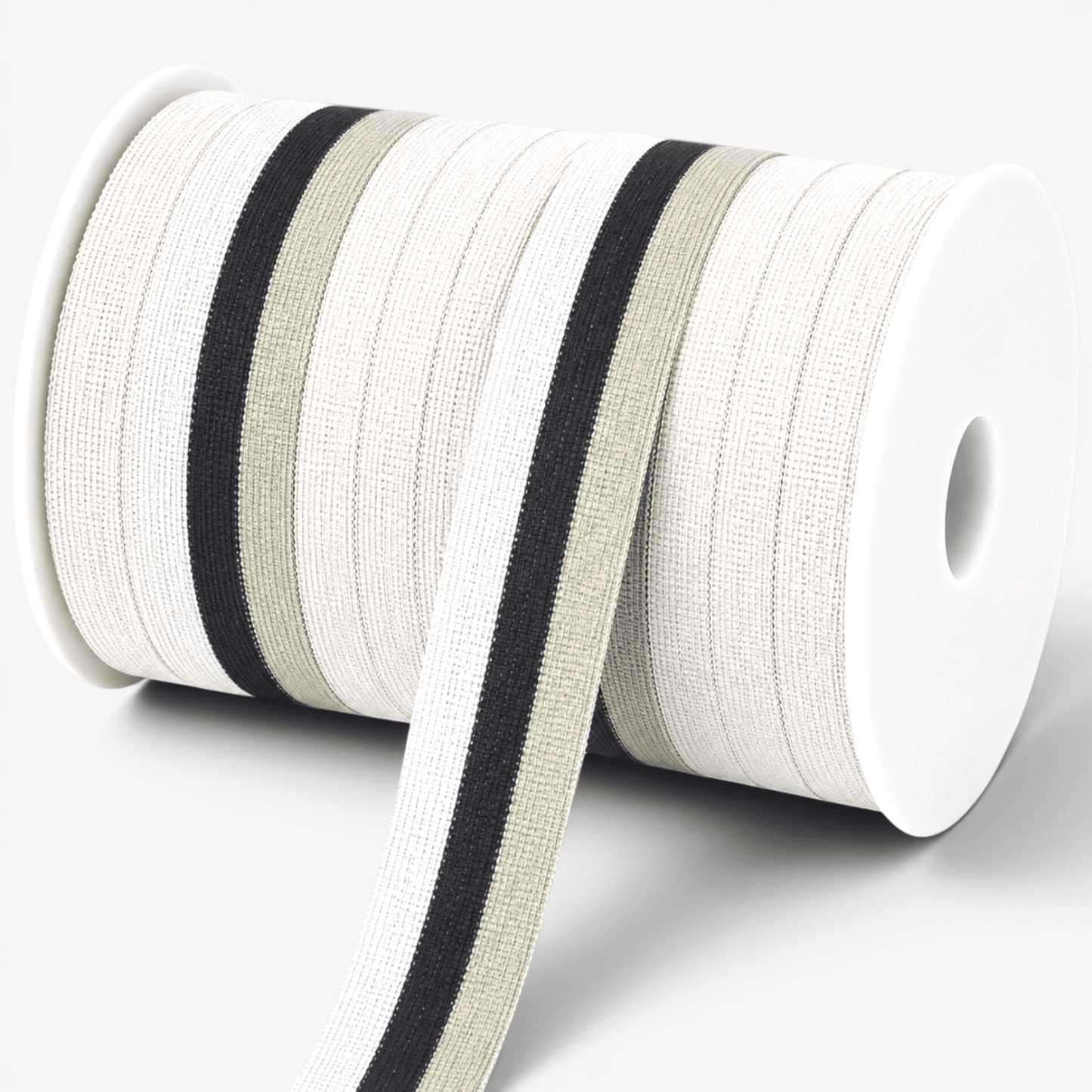 Polyester Tape 45mm Grey / Black / White - Ragland Fabrics