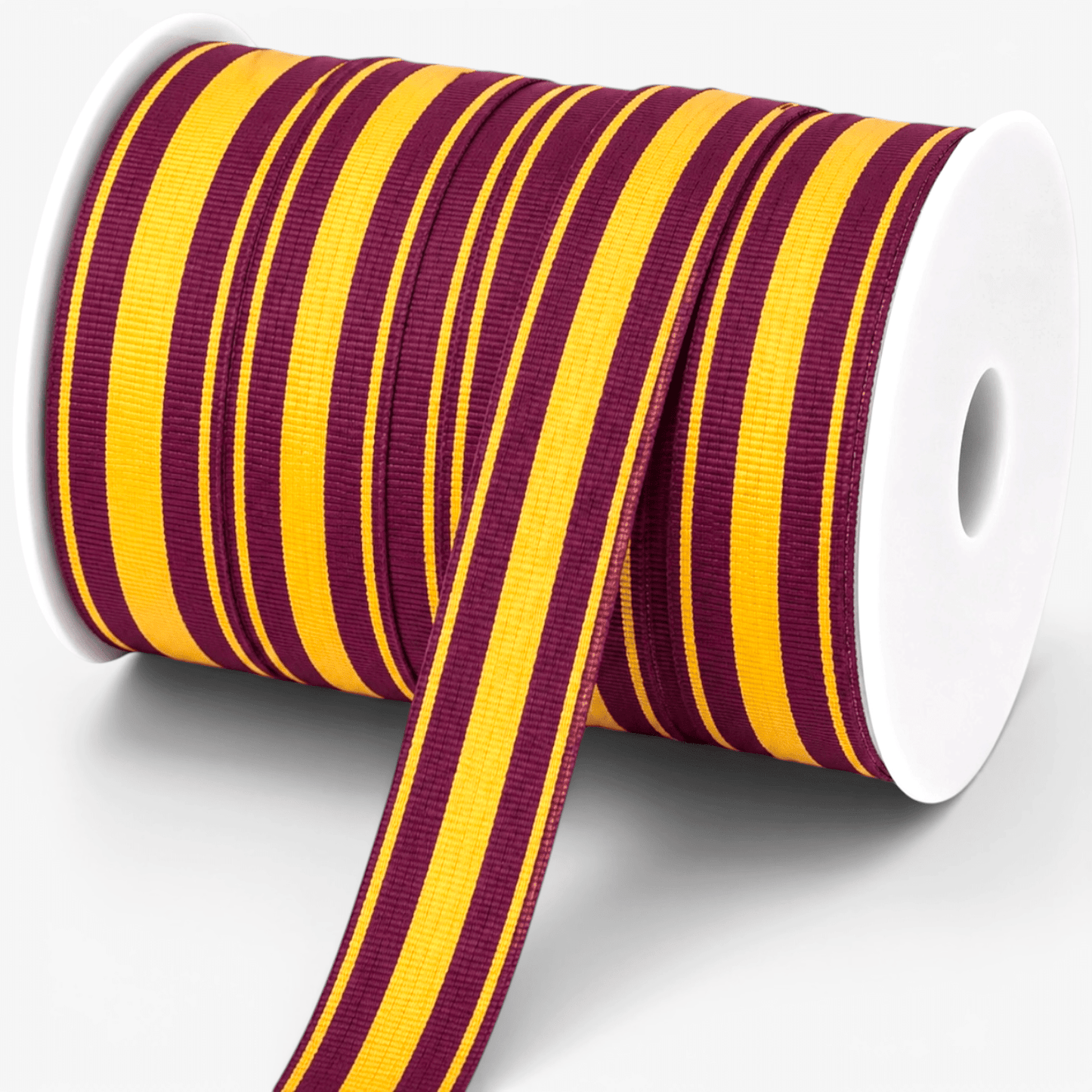 Polyester Tape 38mm Maroon & Gold - Ragland Fabrics
