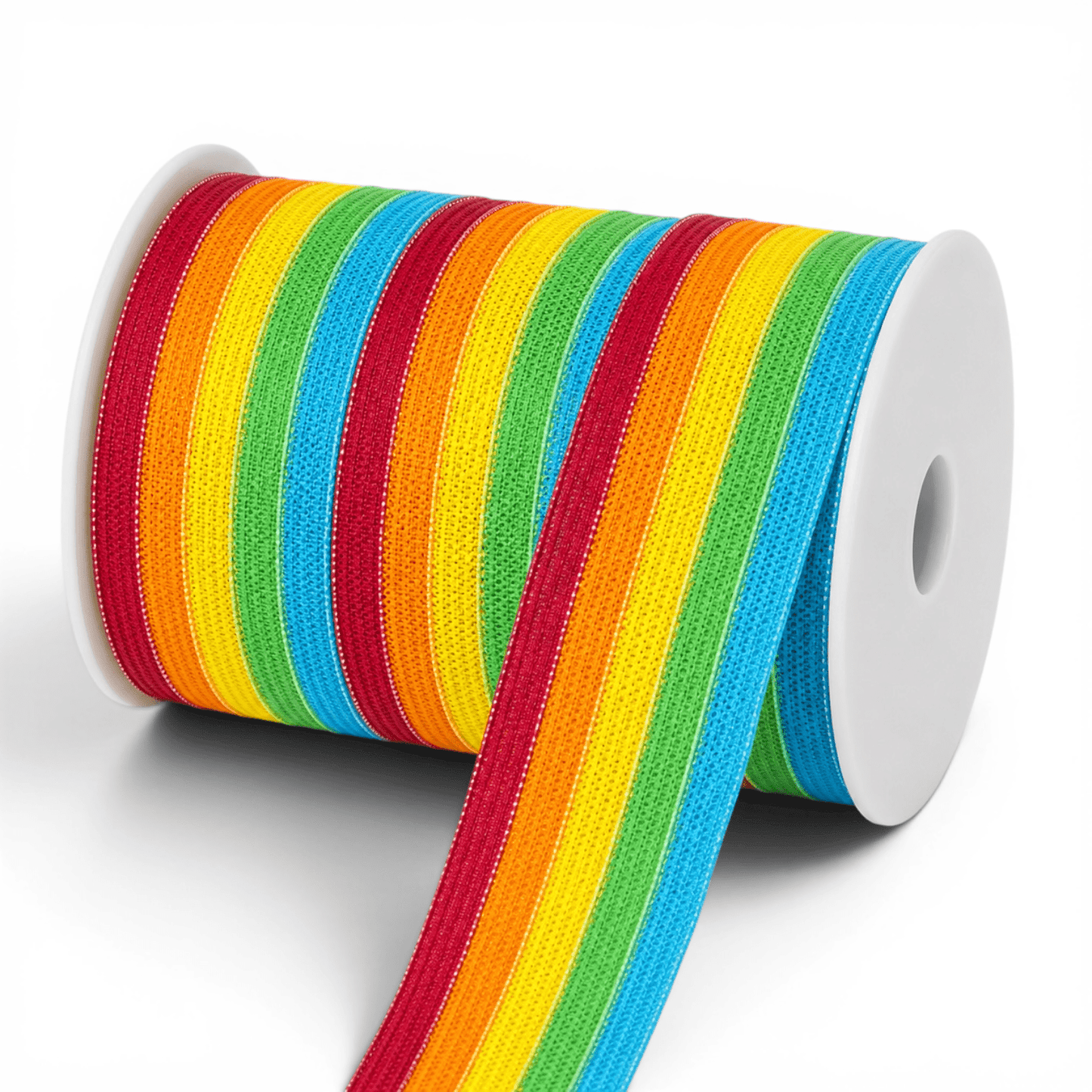 Knitted Elastic 28mm Rainbow - Ragland Fabrics