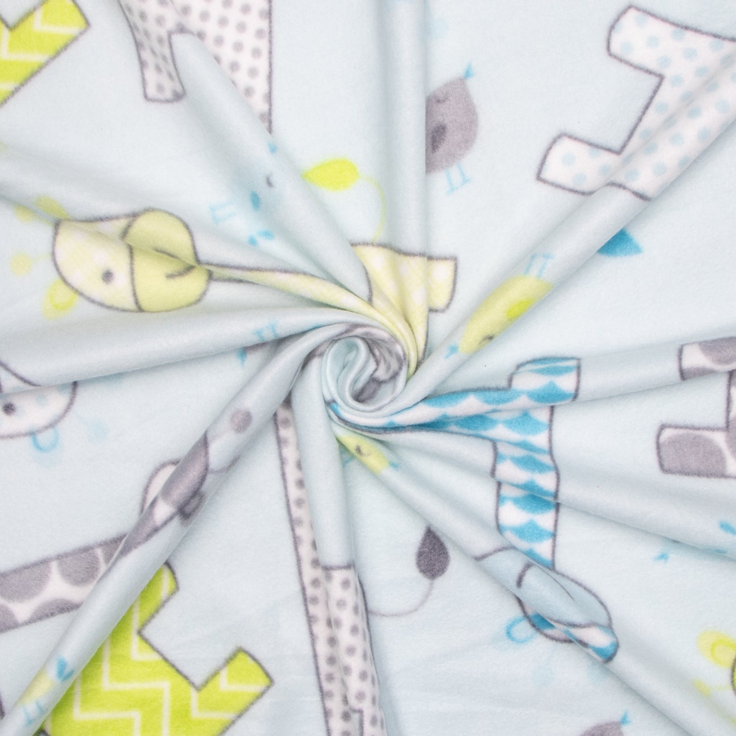 Printed Polar Fleece Giraffe - Ragland Fabrics