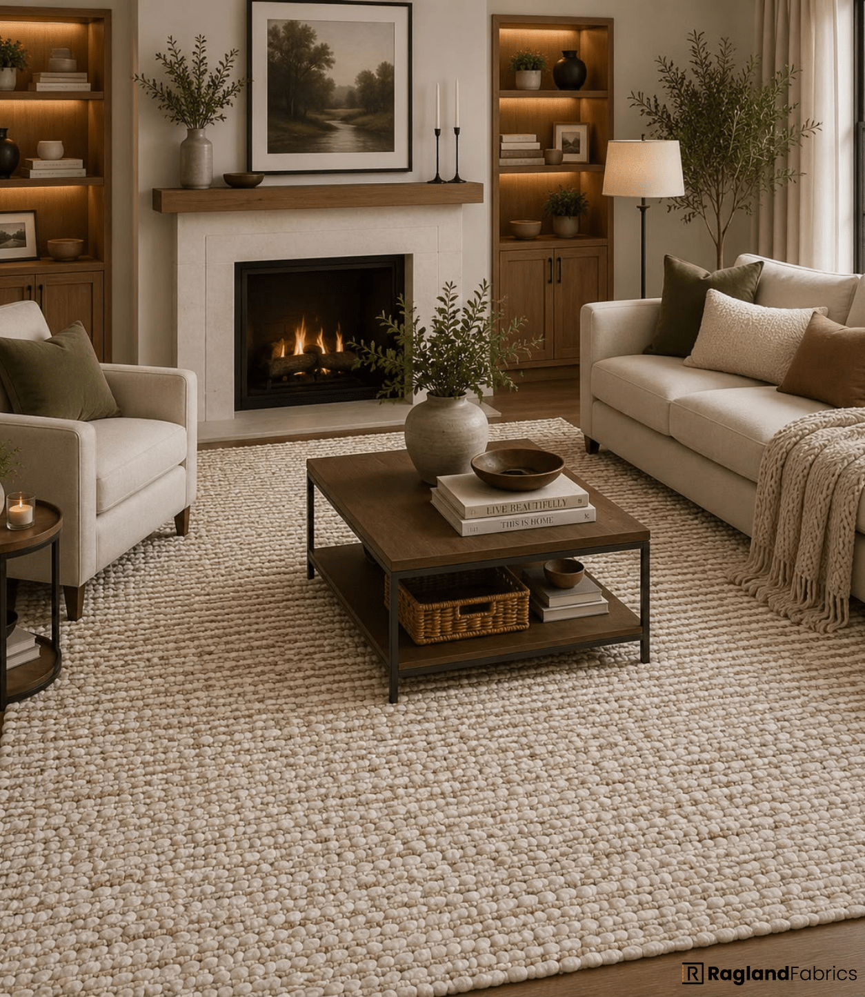 Rug 'Highveld' - Straw - Ragland Fabrics