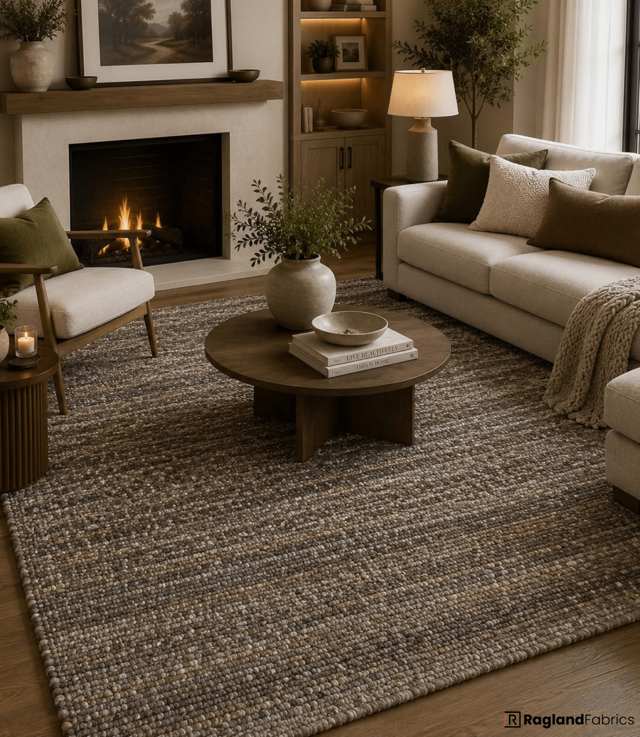 Rug 'Wayfarer' - Jute - Ragland Fabrics