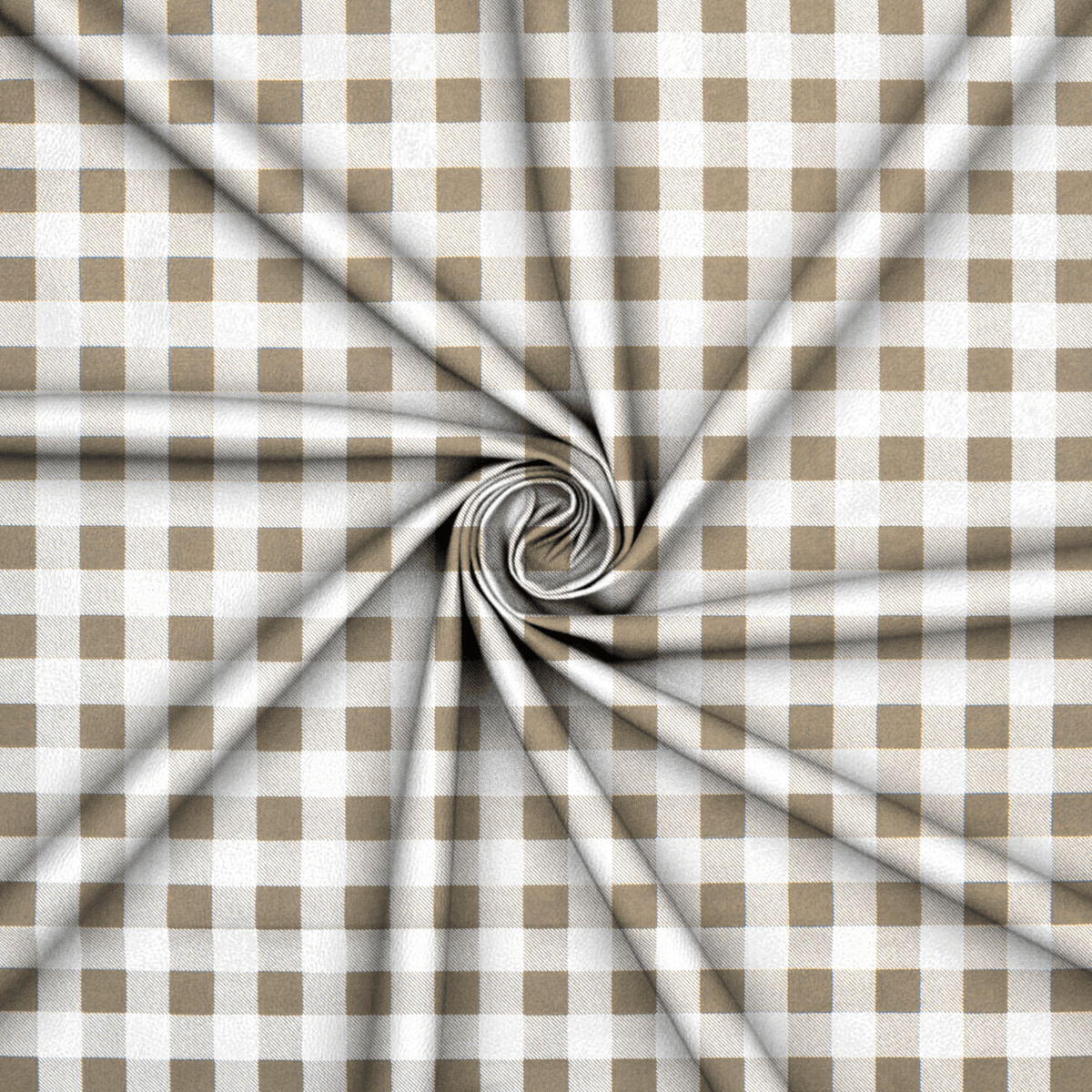 Printed Mini Matt Check Stone - 240cm - Ragland Fabrics
