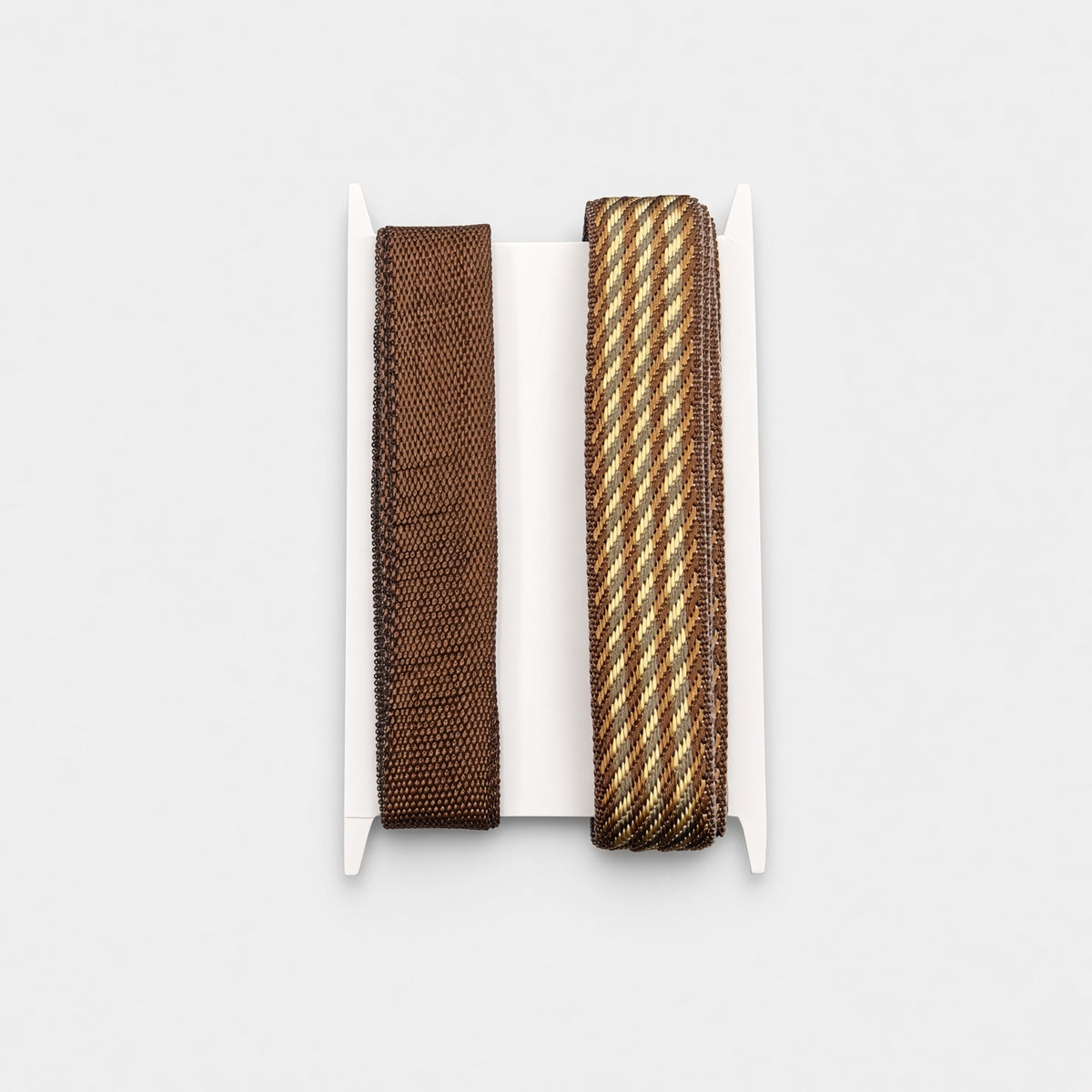 Embellishment / Craft Ribbon - Brown/Straw