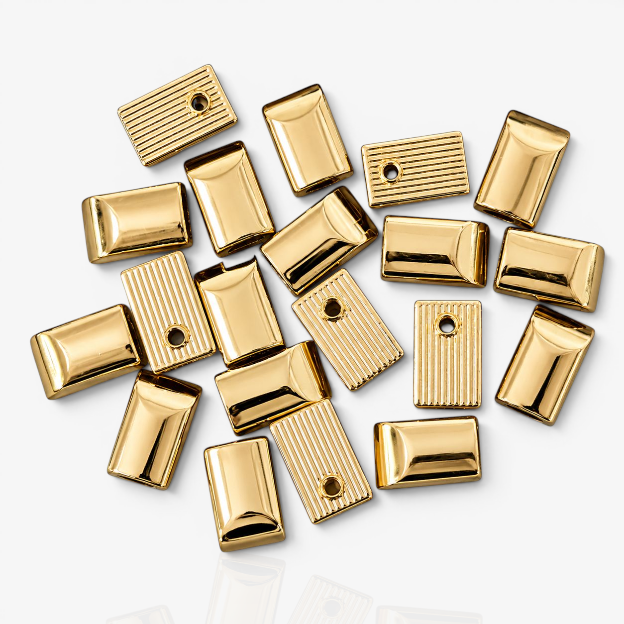 Zipper Stopper Metal - Gold