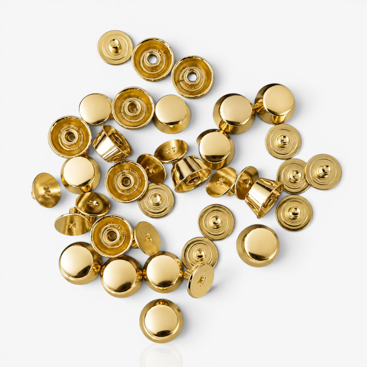 Feet Rivets Metal 12mm - Gold