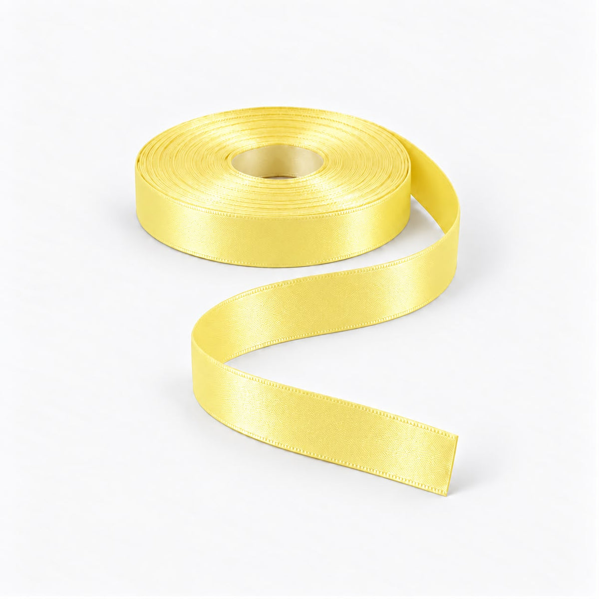 Satin Ribbon 15mm Baby Yellow - TBD