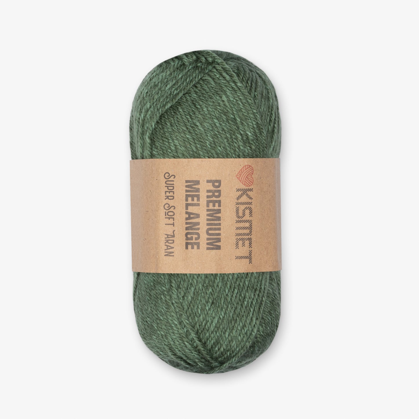 Premium Melange Aran Fern Green 302 - Ragland Fabrics