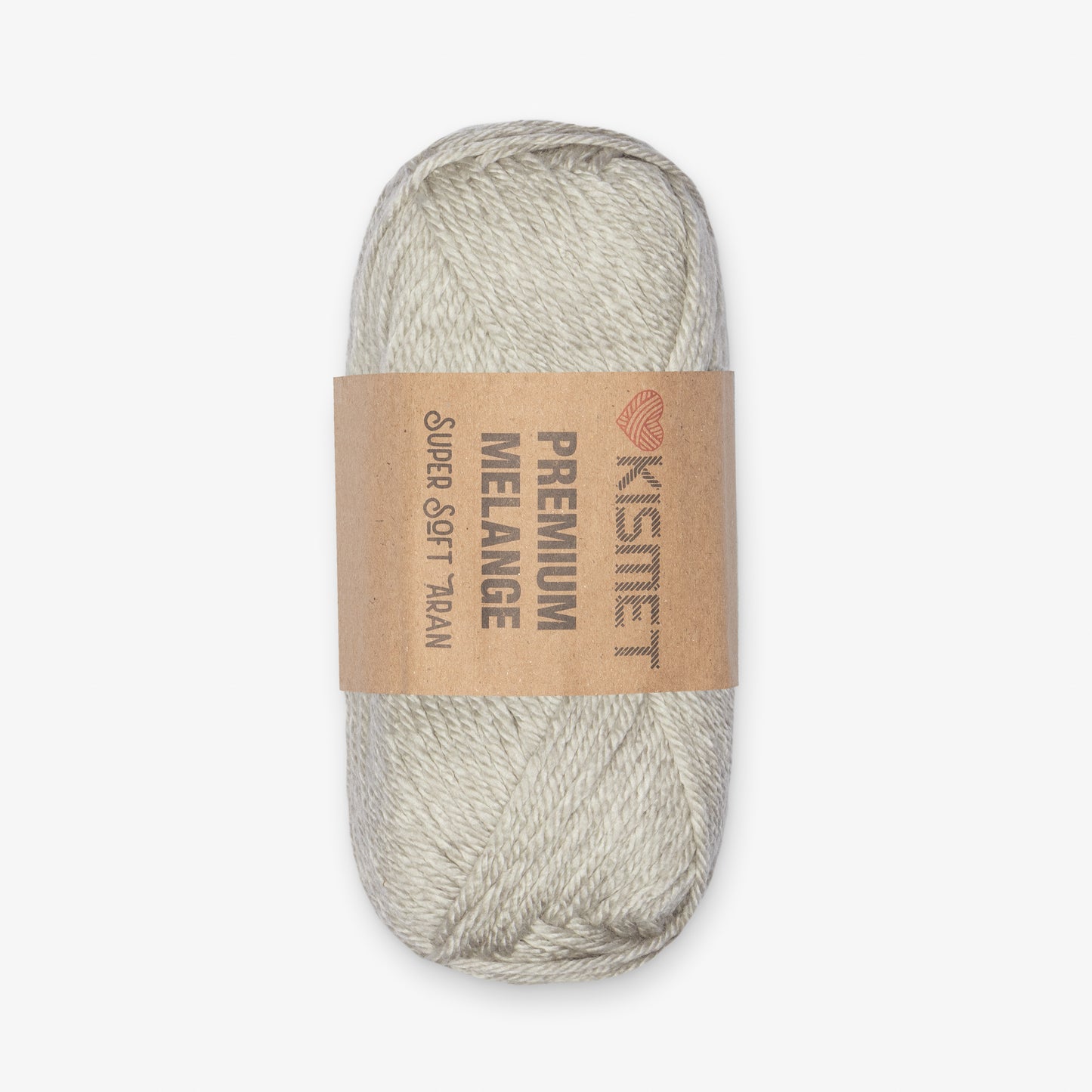 Premium Melange Aran Light Grey 319 - Ragland Fabrics