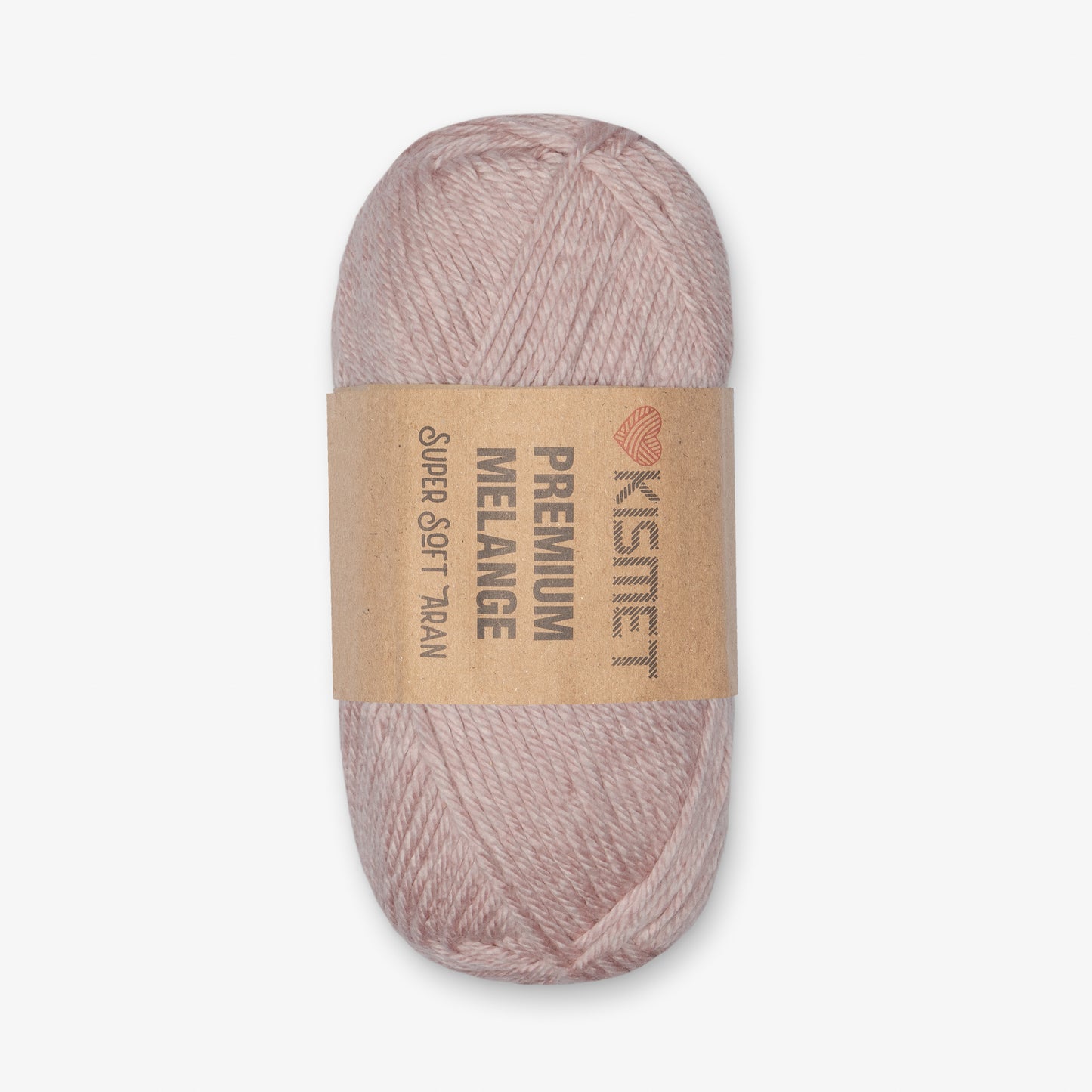Premium Melange Aran Pale Pink 308 - Ragland Fabrics