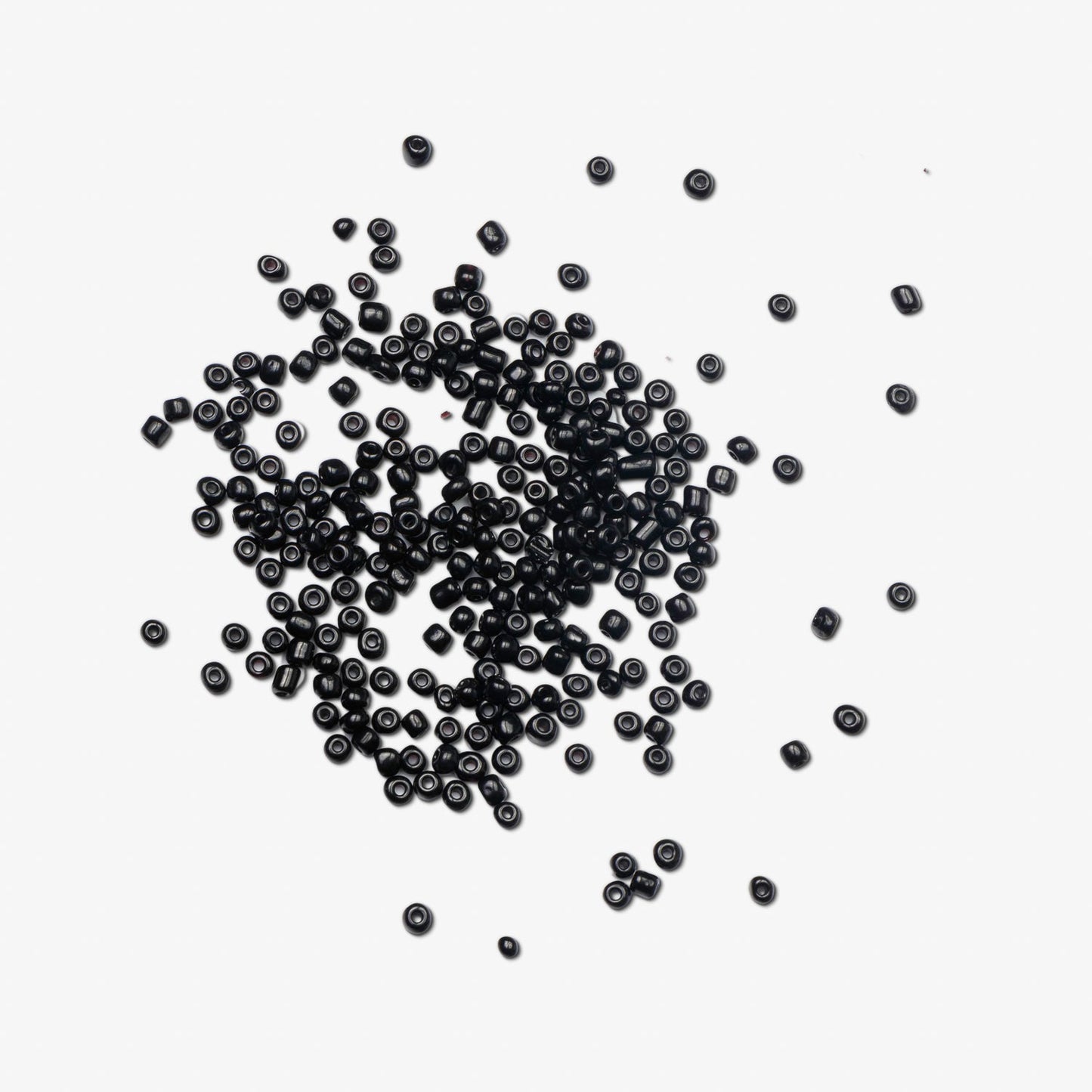 African Beads Size 8 20g Black - Ragland Fabrics
