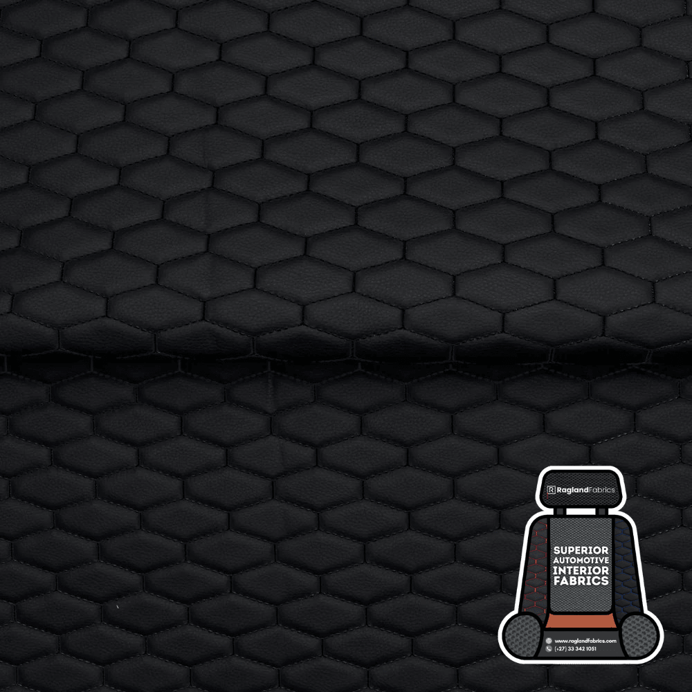 Automotive Upholstery Bentley Black - Ragland Fabrics