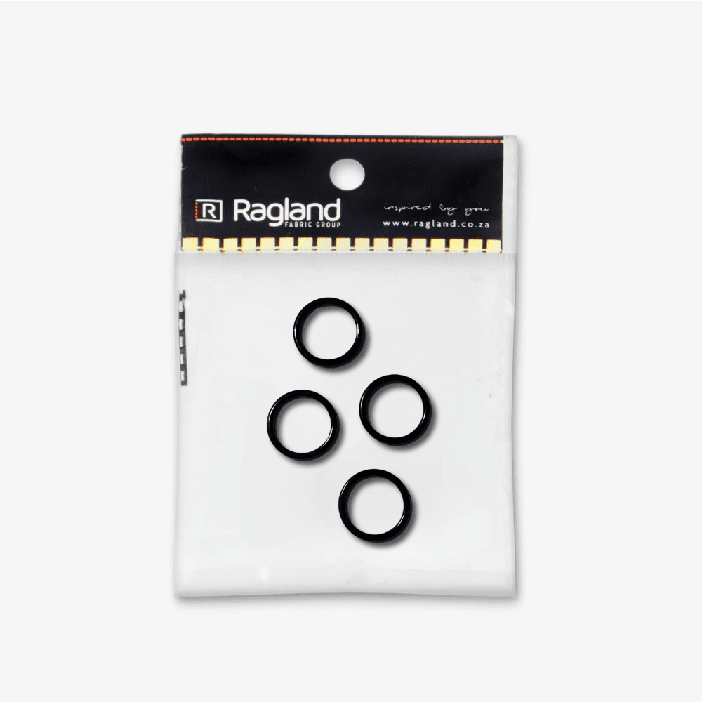 Bra Rings - 13mm | Black - Ragland Fabrics