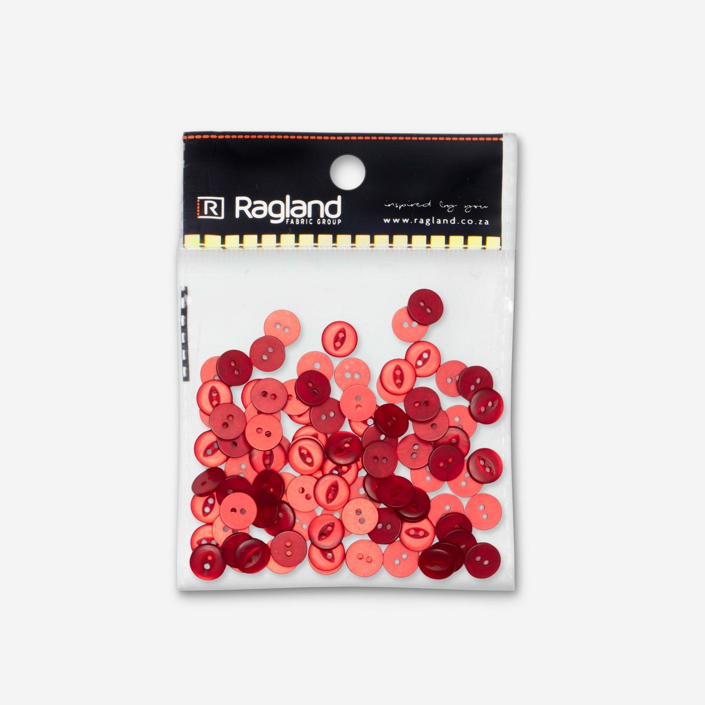 Buttons Fish Eye Ruby Red - 15mm - Ragland Fabrics