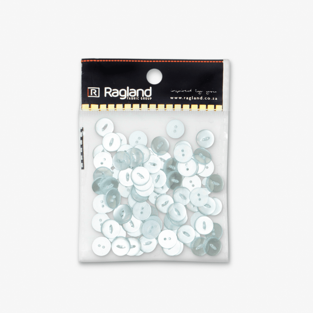 Buttons Fish Eye White - 16.50mm - Ragland Fabrics