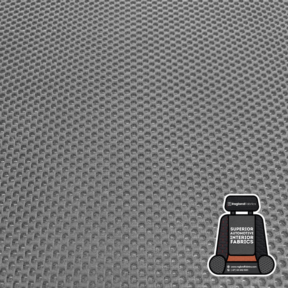 Car Seat Knitted Mesh Upholstery Lighter Grey - Ragland Fabrics