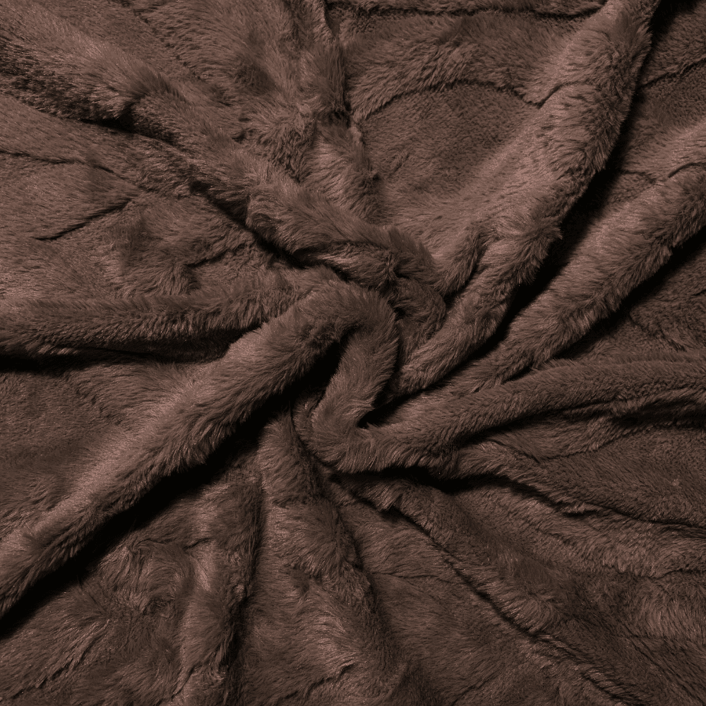 Chain Link Luxury Fur - Chocolate - Ragland Fabrics