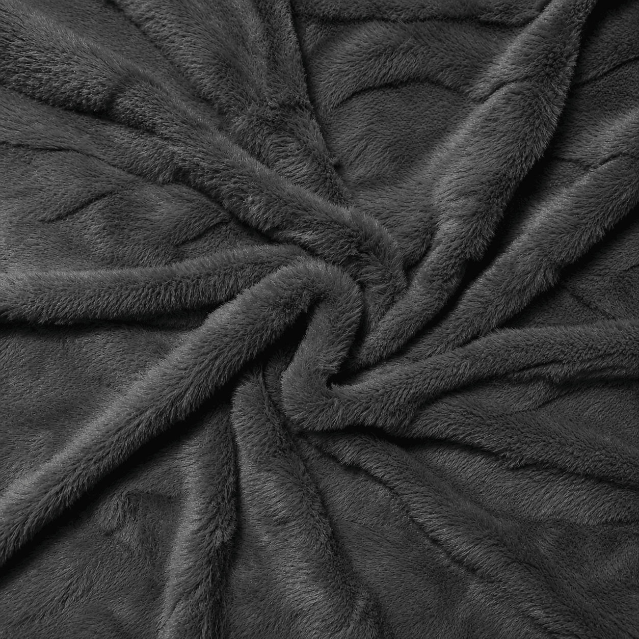 Chain Link Luxury Fur - Charcoal - Ragland Fabrics