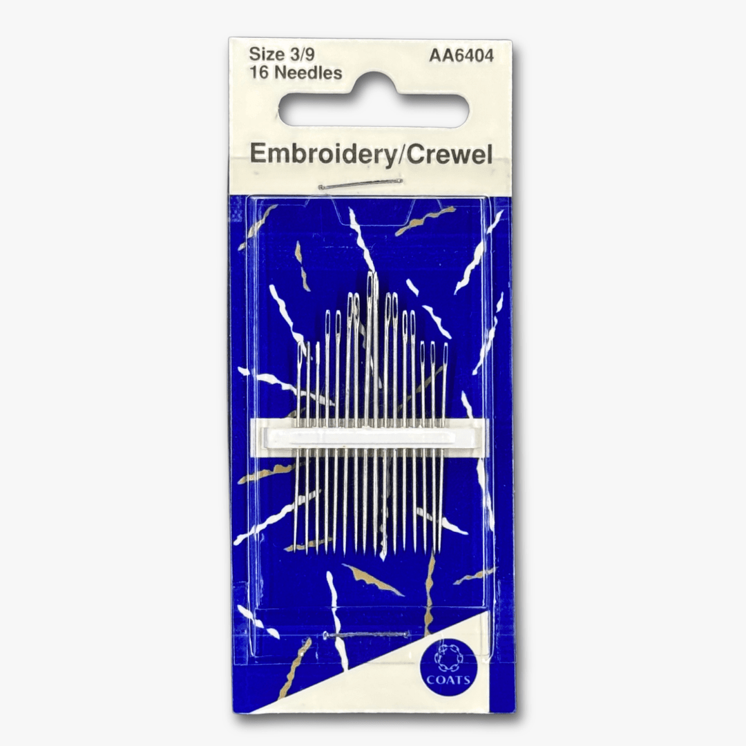 Coats Crewels Embroidery 3/9 Needles - Ragland Fabrics