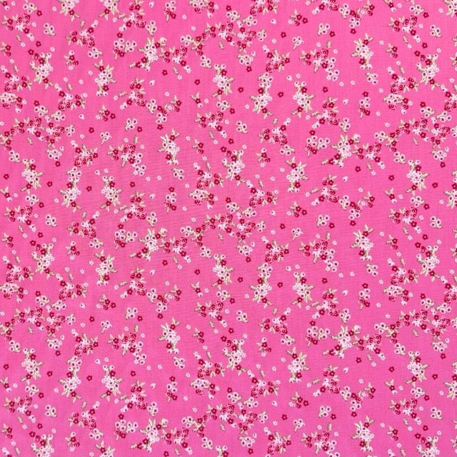 Designer Dress Printed Pink Floral - Ragland Fabrics
