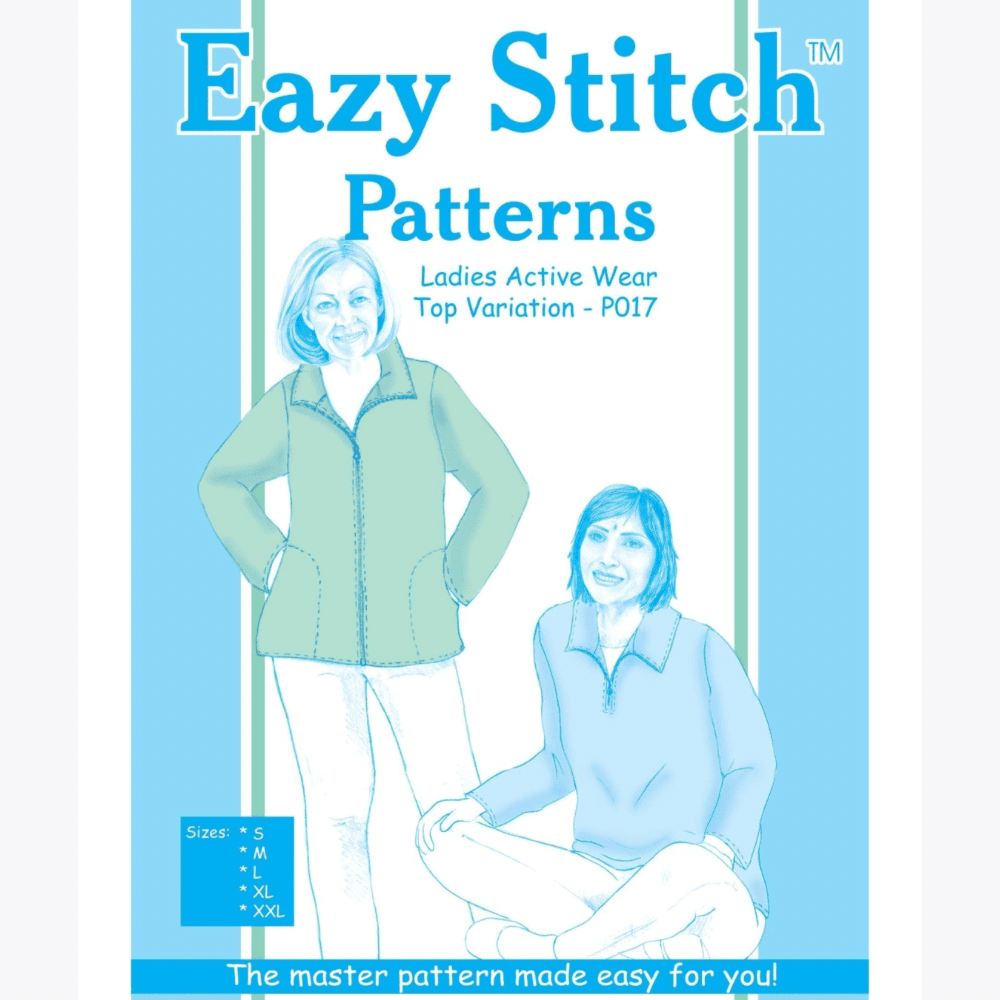 Eazy Stitch Patterns | Ladies Active Wear Top Variation - Ragland Fabrics