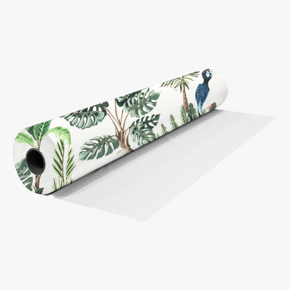 Eco Fabric Toucan White 140cm - Ragland Fabrics