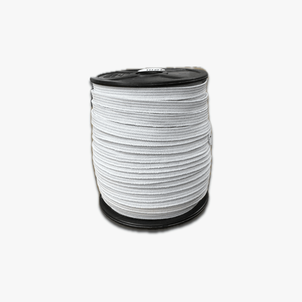 Elastic Knitted 6mm White | TBD - Ragland Fabrics