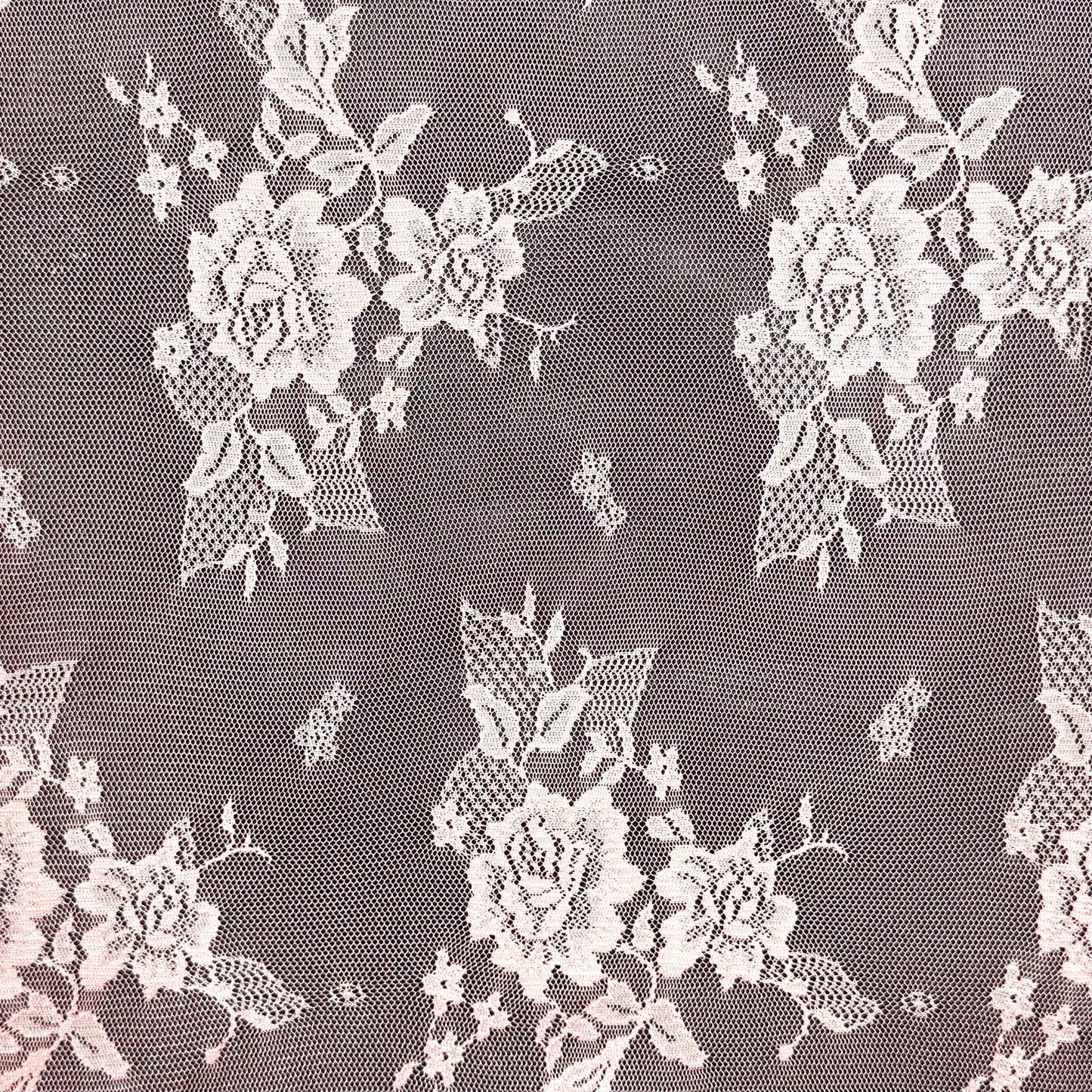 Lace Fabric - Floral Pink - Ragland Fabrics