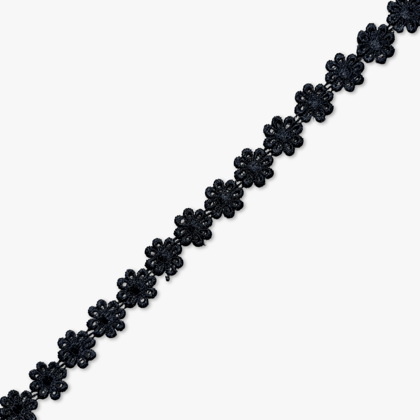 Lace Guipere Flower Black - Ragland Fabrics