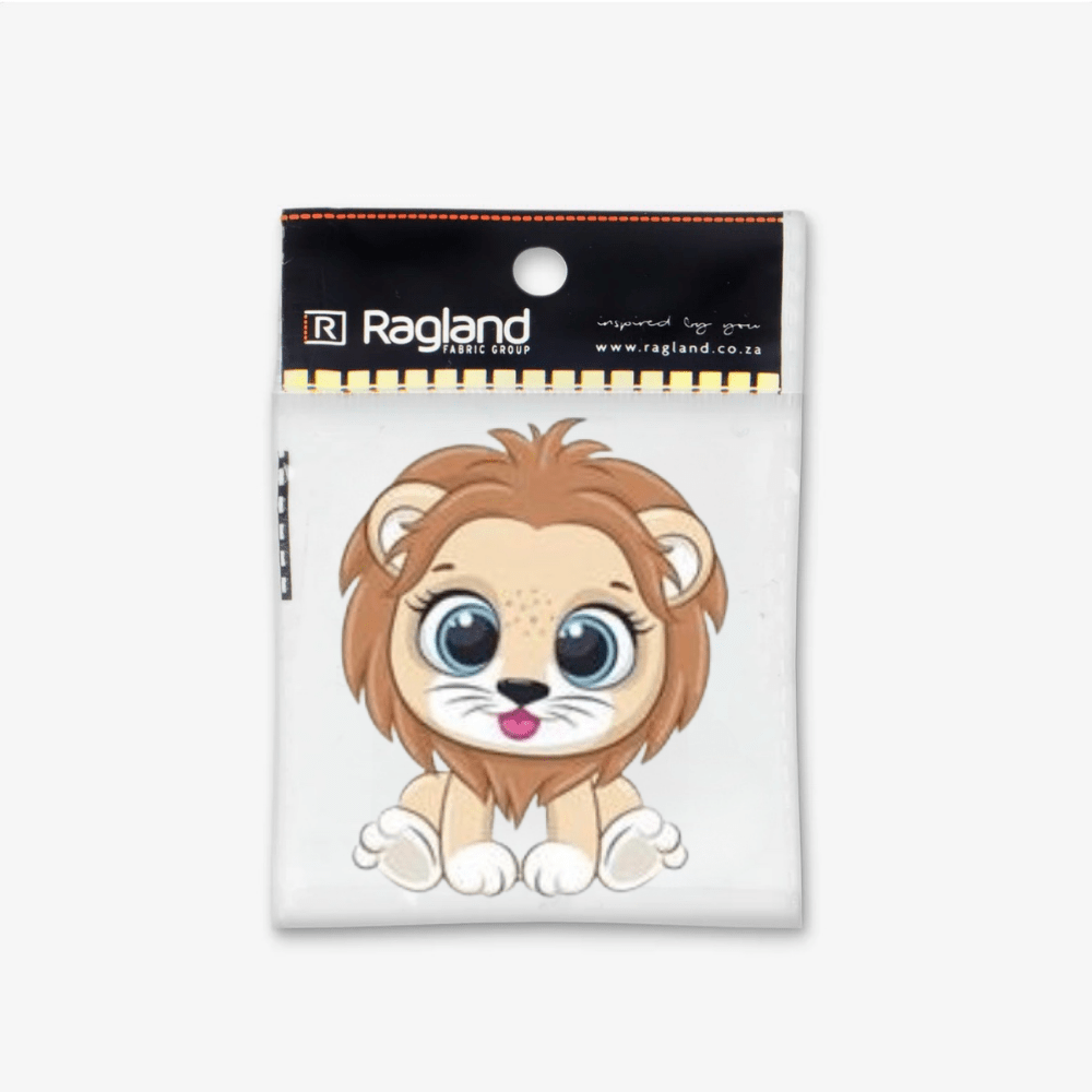 Motif Iron On Badge - Lion - Ragland Fabrics