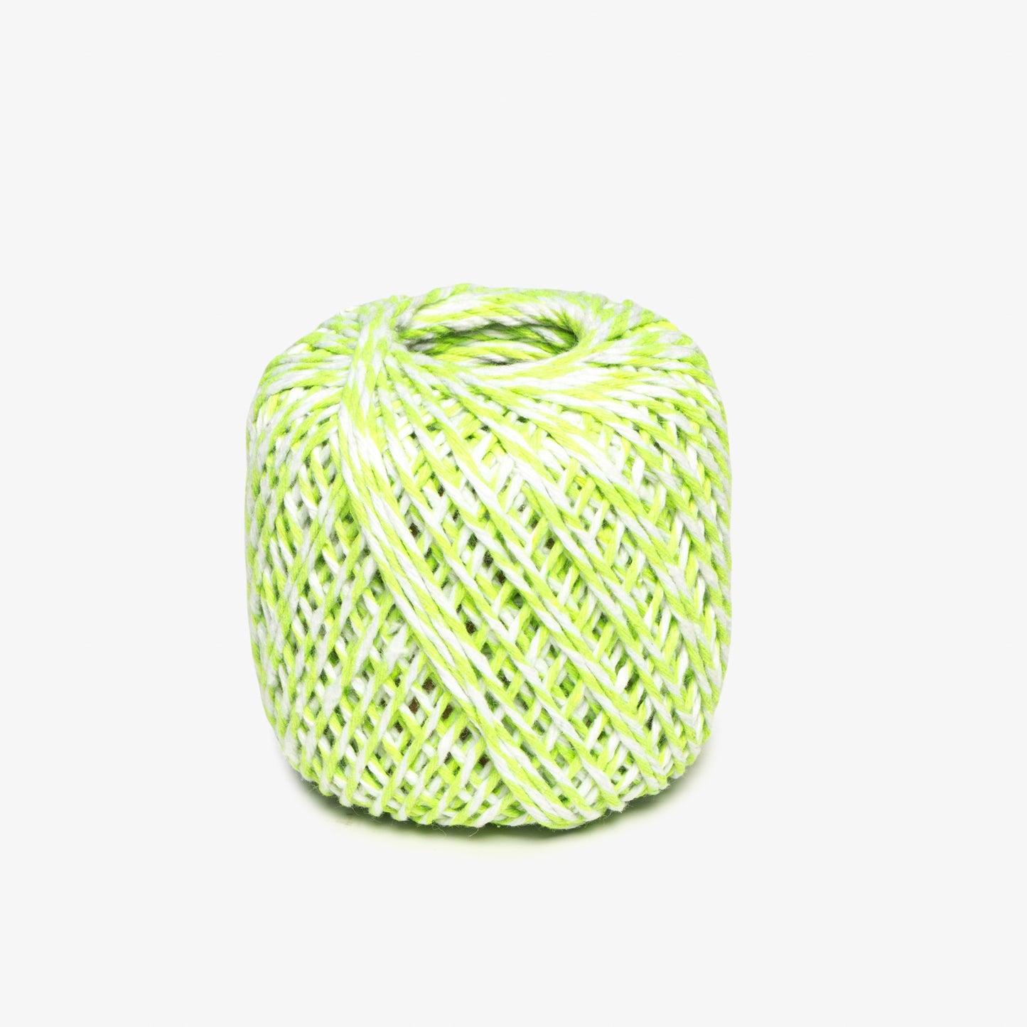 Bakers Twine / Macrame String 1mm Lime/White TO BE DISC - Ragland Fabrics
