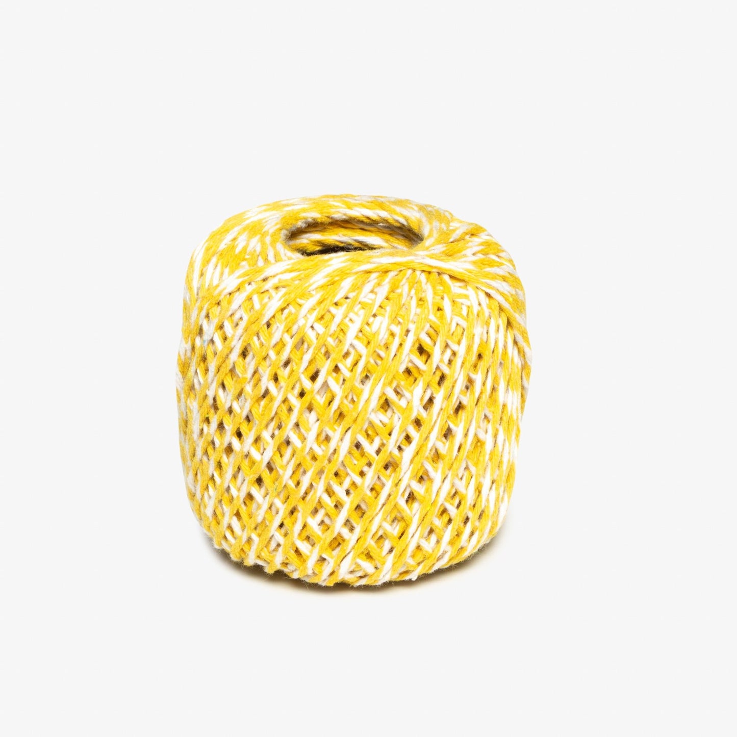 Bakers Twine / Macrame String 1mm Yellow/White TO BE DISC - Ragland Fabrics